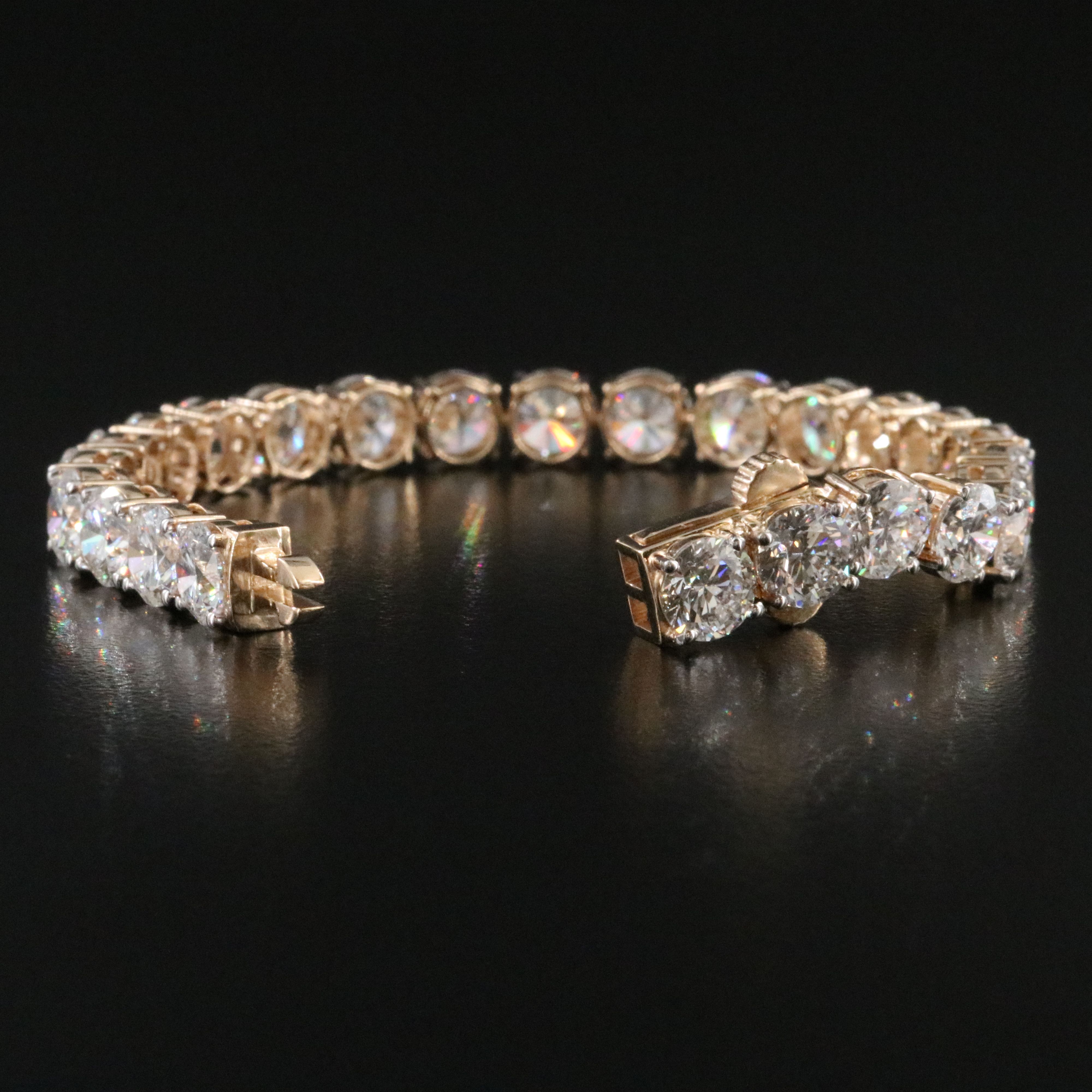 14K 18.63 CTW Lab Grown Diamond Line Bracelet