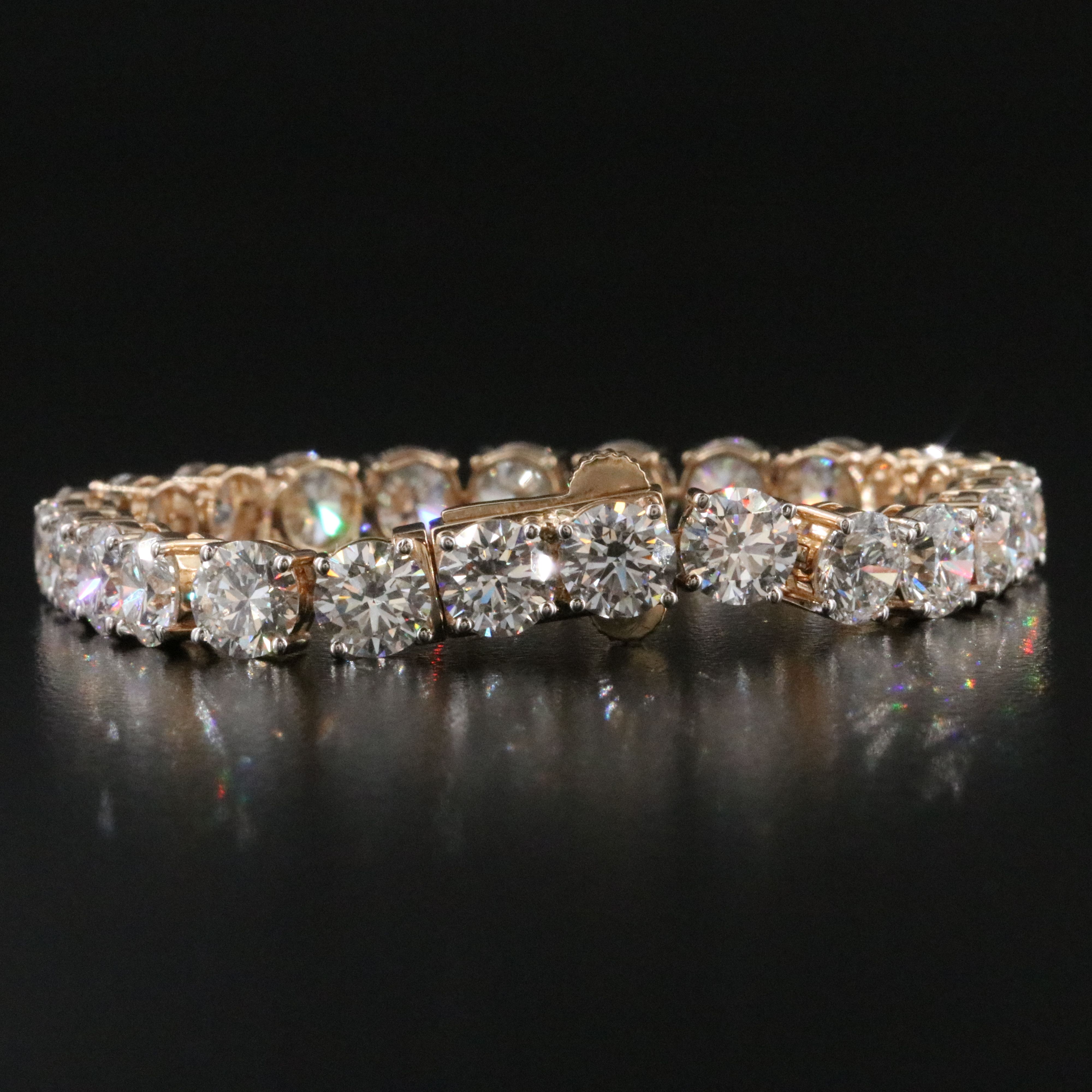 14K 18.63 CTW Lab Grown Diamond Line Bracelet