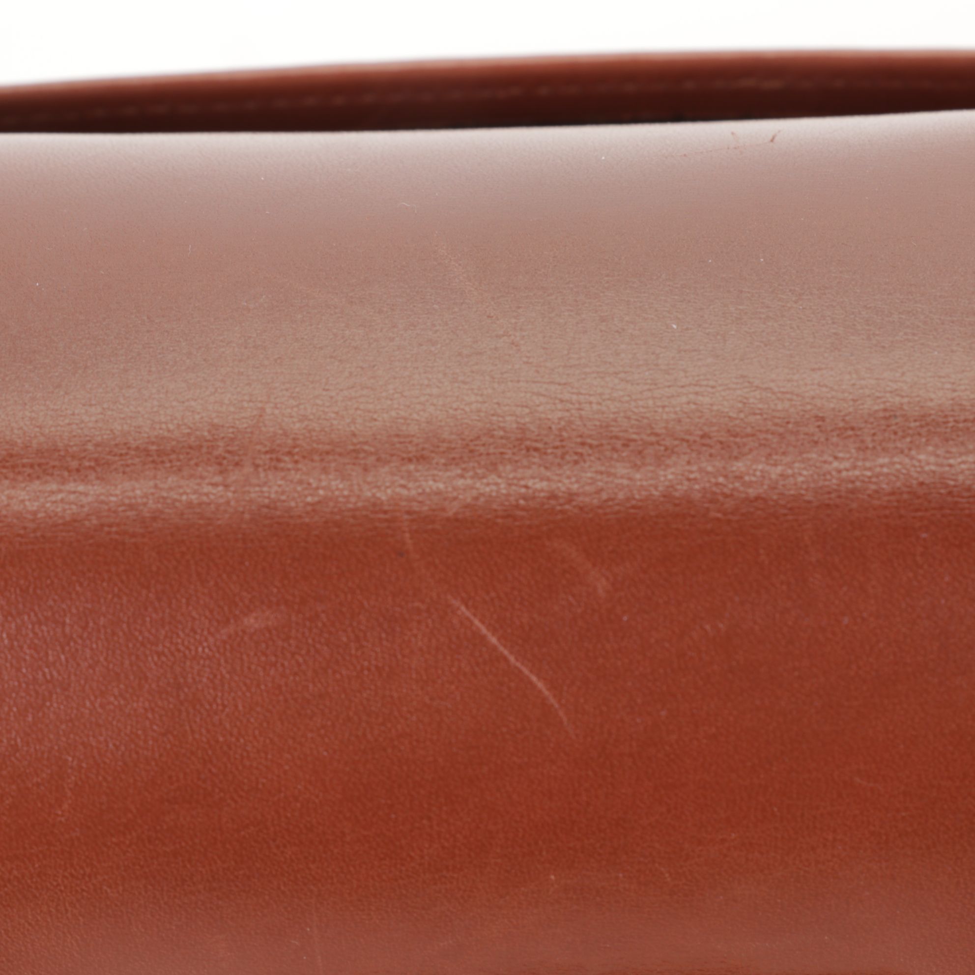Salvatore Ferragamo Gancini Top-Handle Handbag in Brown Leather