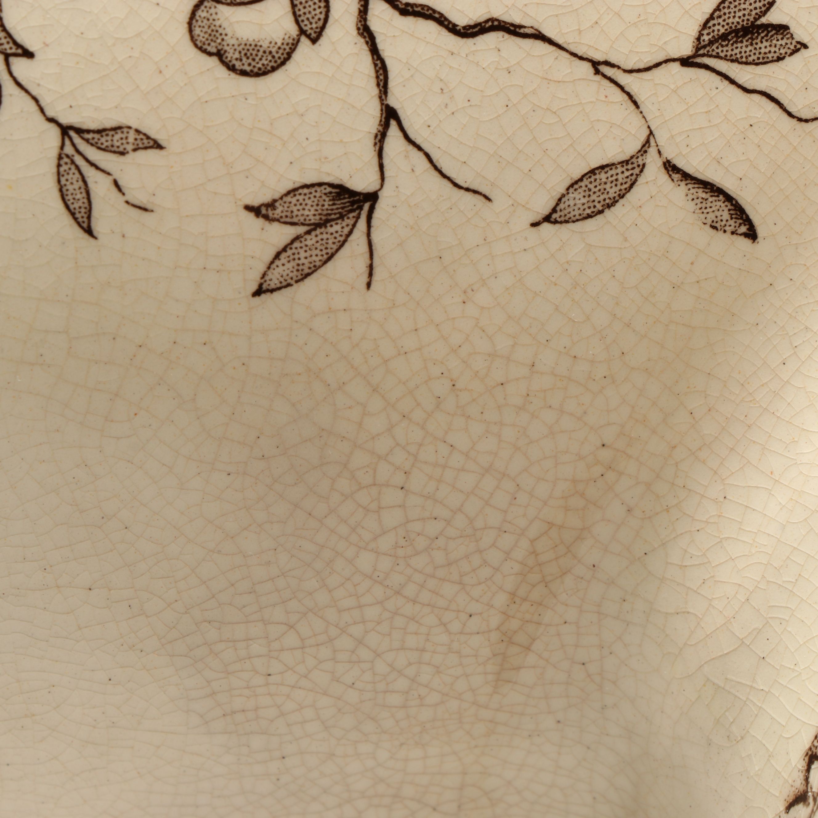 Wedgwood  & Co. "Beatrice" Brown Transferware Lidded Tureen with Other Ladle