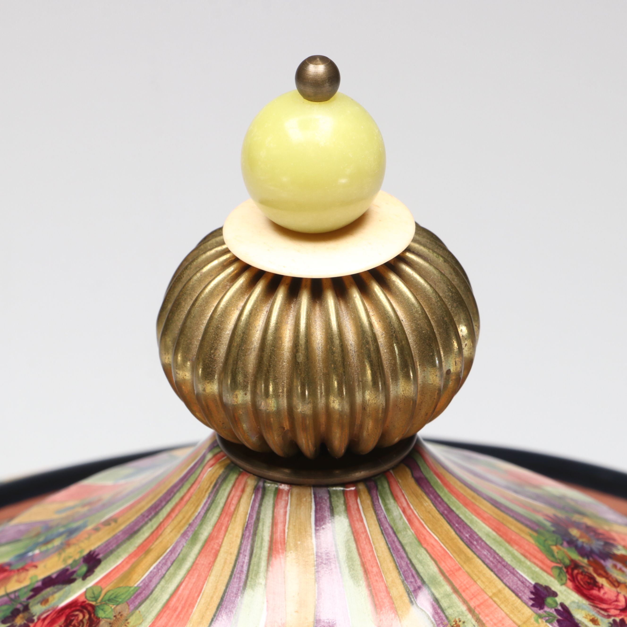 MacKenzie-Childs "Torquay Frank Mustard" Lidded Tureen