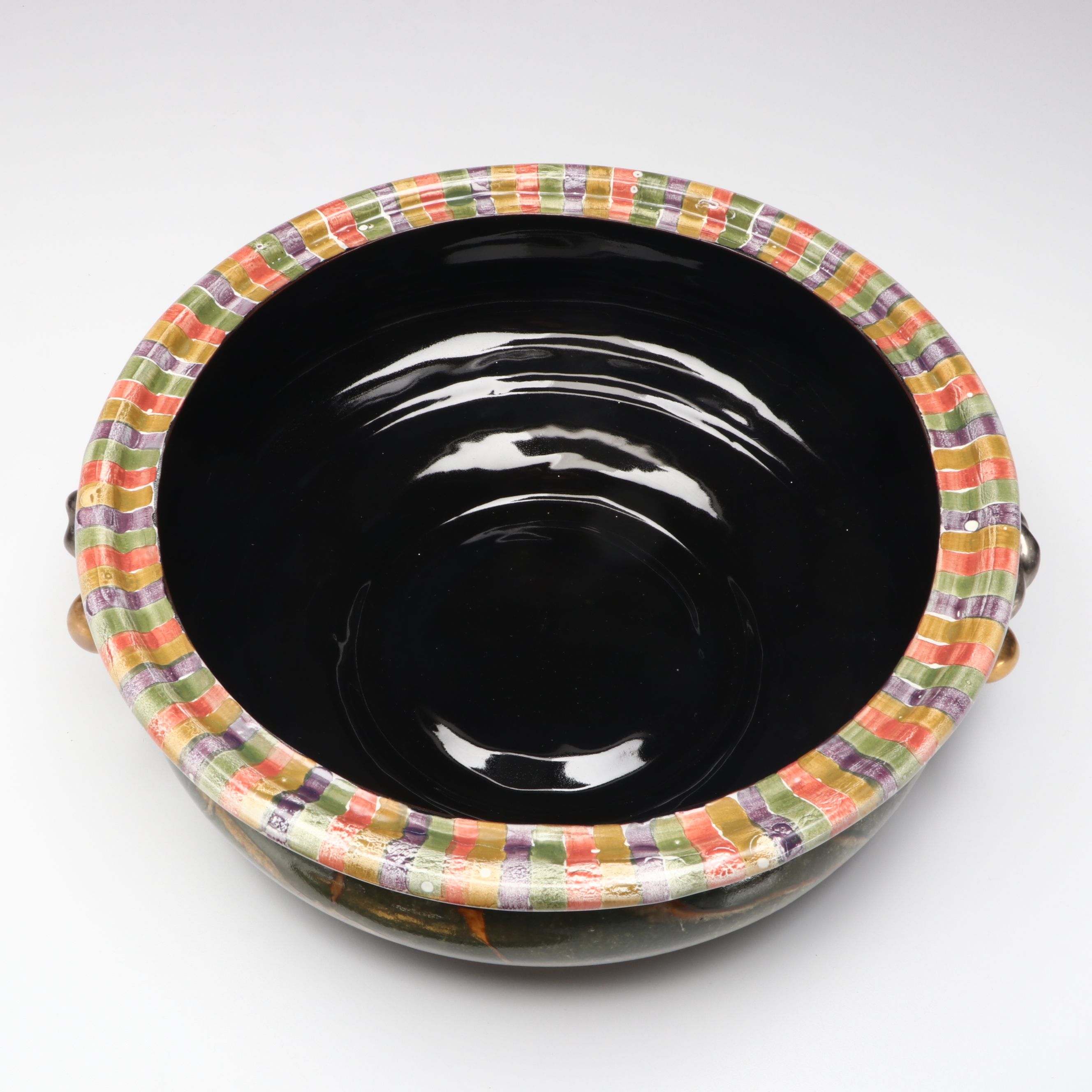 MacKenzie-Childs "Torquay Frank Mustard" Lidded Tureen