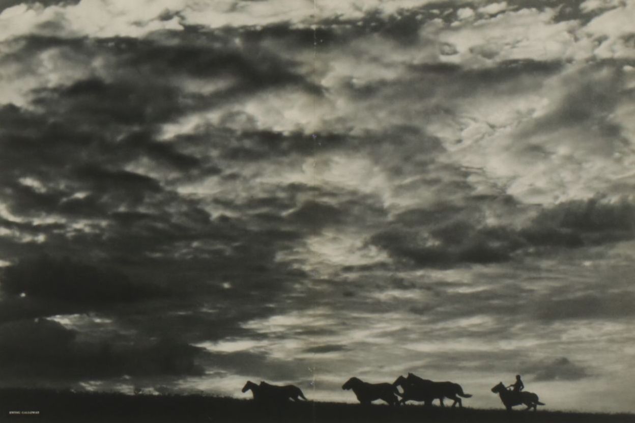 Photogravure After Ewing Galloway "Horses at Roundup" for "Verve" No. 3, 1938