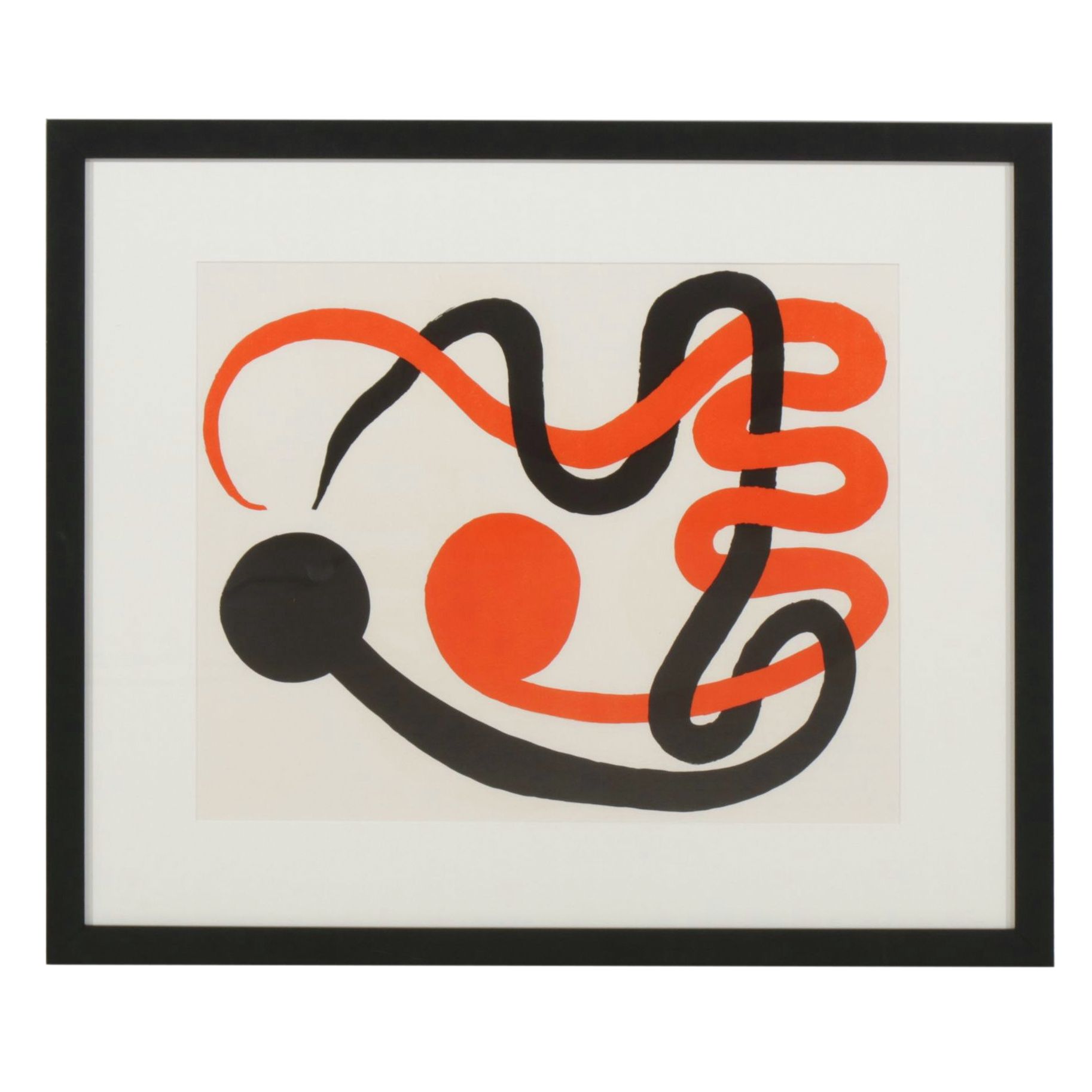 Alexander Calder Double-Page Color Lithograph for "Derrière le Miroir," 1973