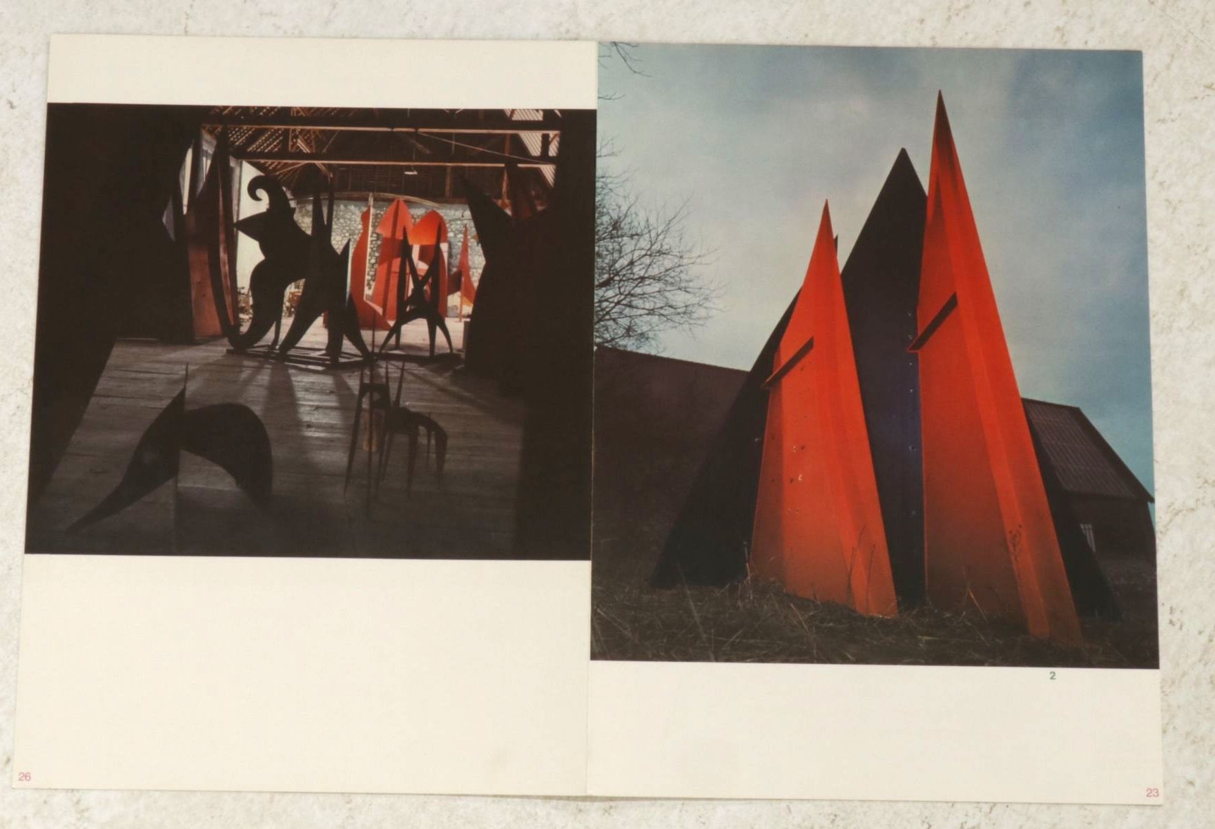Alexander Calder Double-Page Color Lithograph for "Derrière le Miroir," 1973