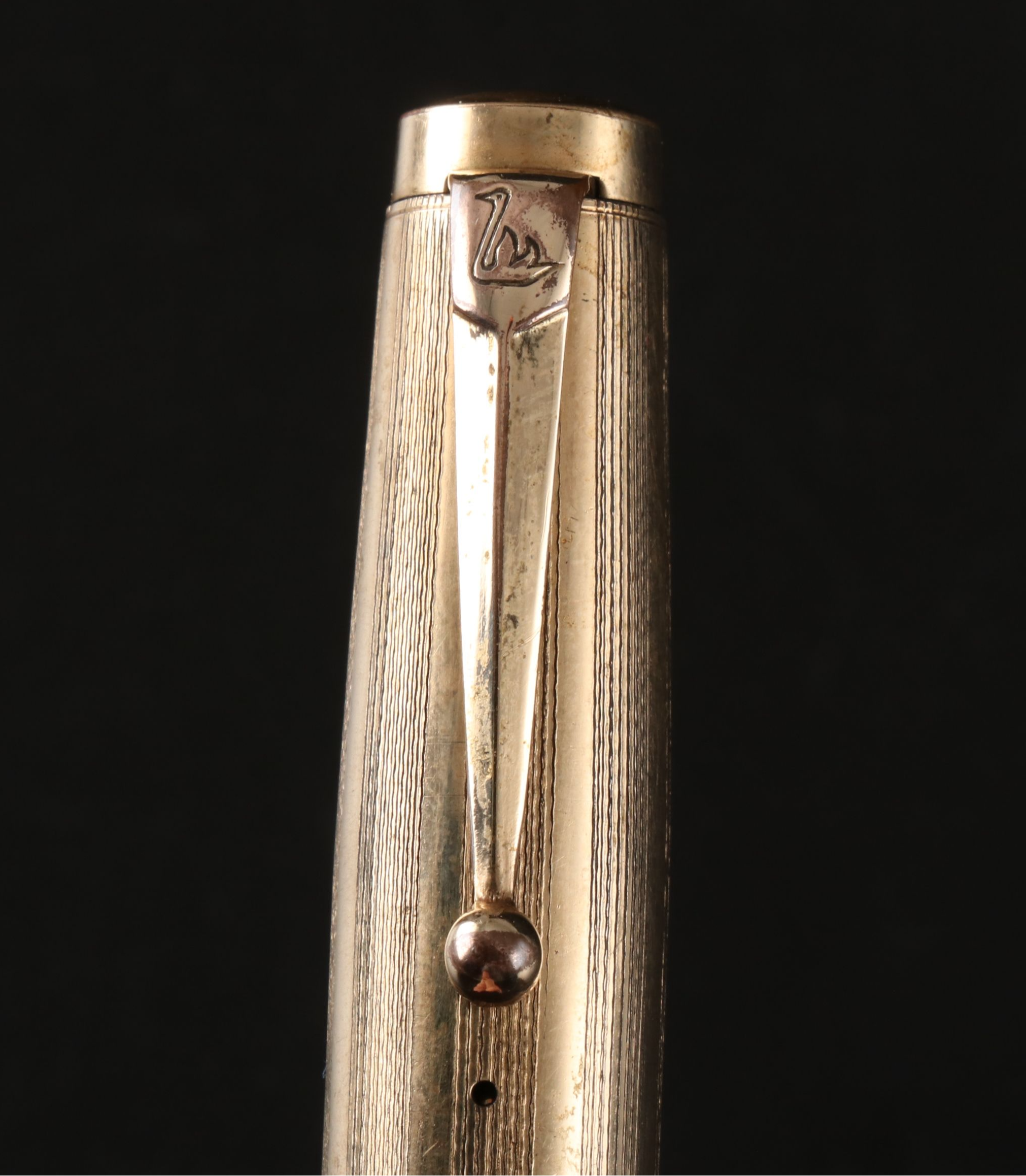 Mabie Todd & Co. "Swan" Metal Fountain Pen with 14K Gold Nib