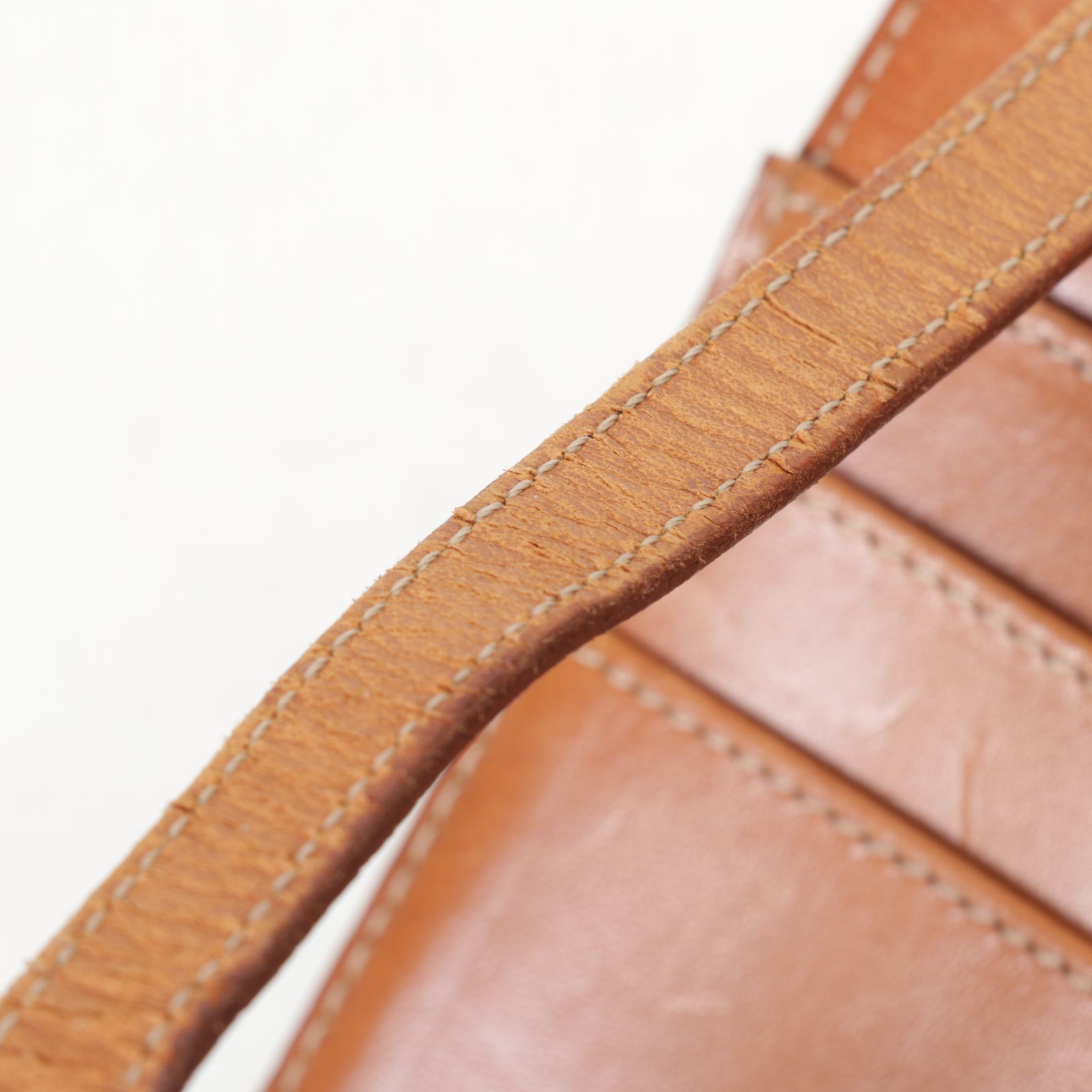 Celine Brown Macadam Coated Canvas Crossbody Bag