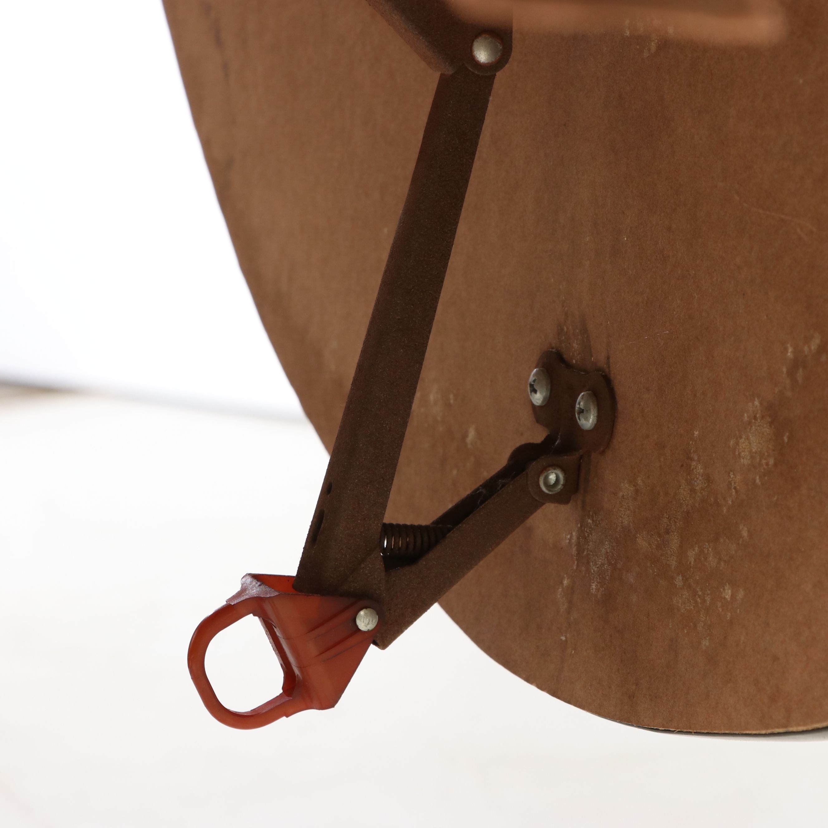 Mid Century Modern White Formica X-Base Drop-Leaf Table, 1960s