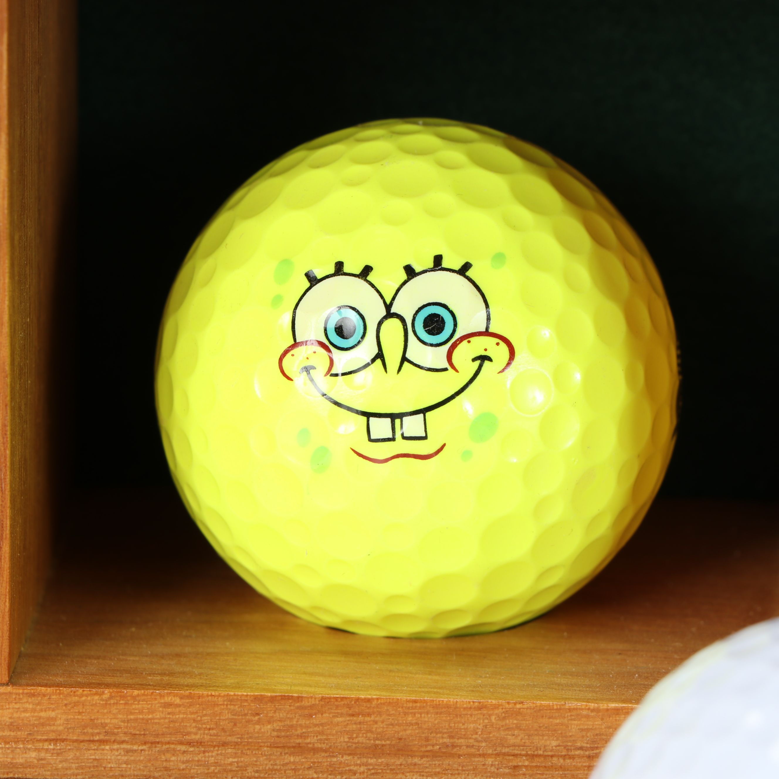Handmade Golf Ball Display Shelves with Logo and Signed Golf Balls