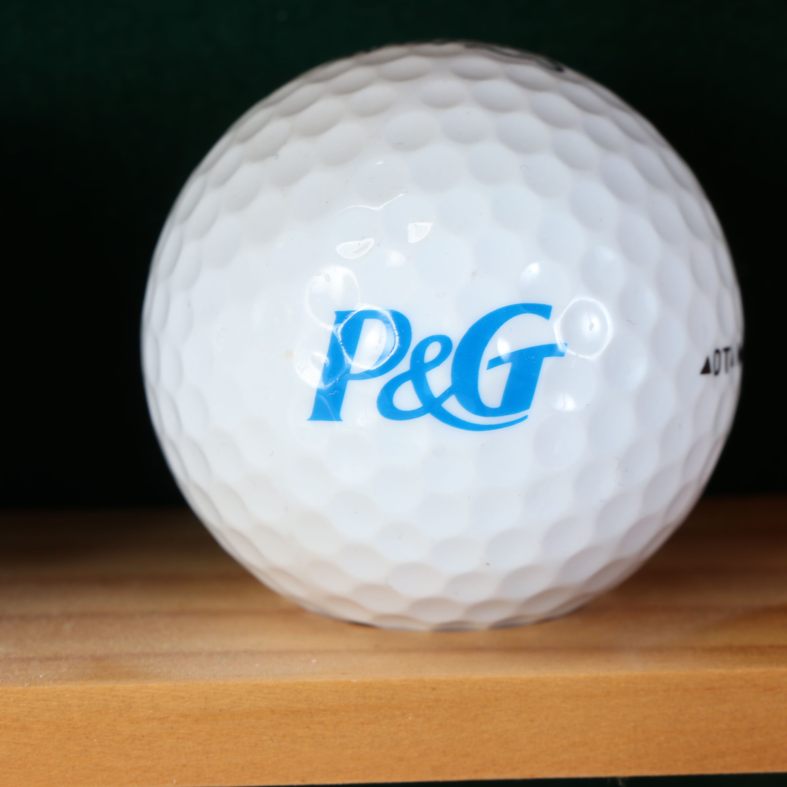 Handmade Golf Ball Display Shelves with Logo and Signed Golf Balls