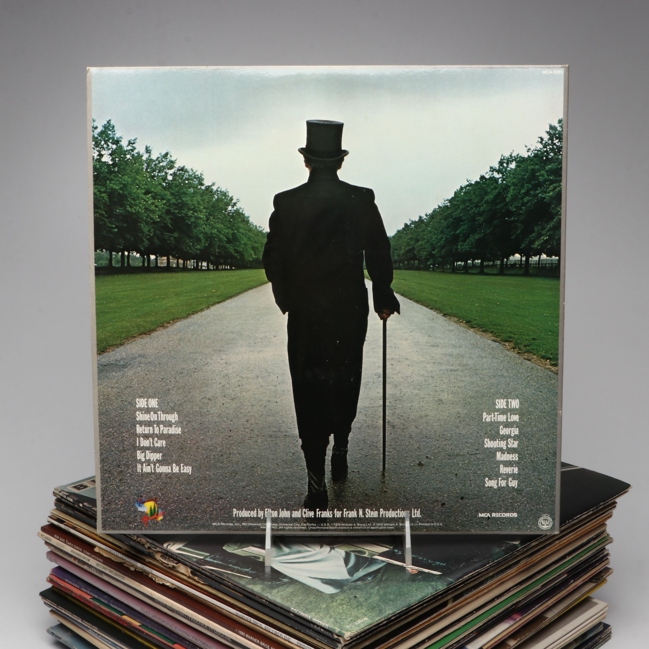 Elton John, Emmylou Harris, Billy Joel and Other Vinyl Record Albums