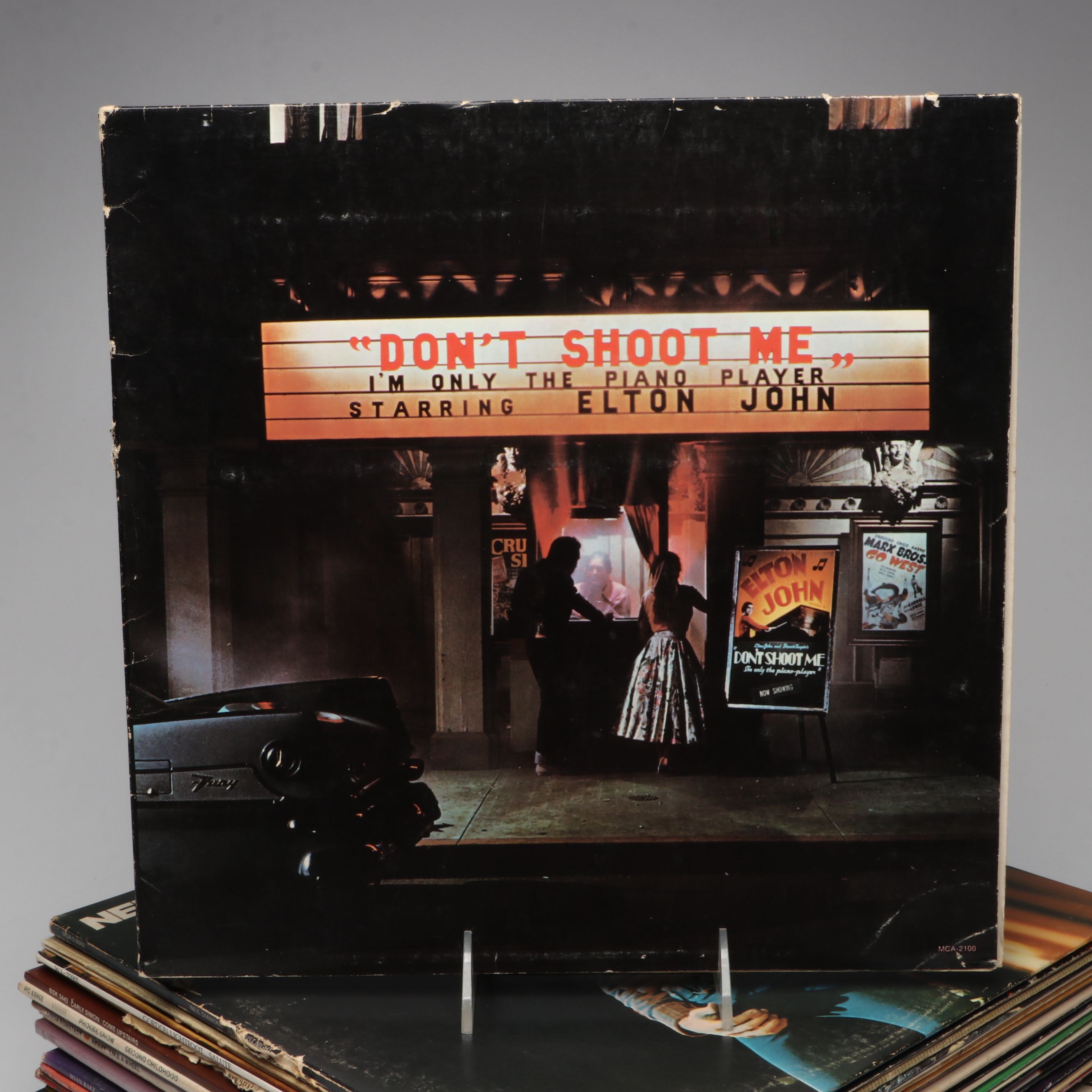 Elton John, Emmylou Harris, Billy Joel and Other Vinyl Record Albums