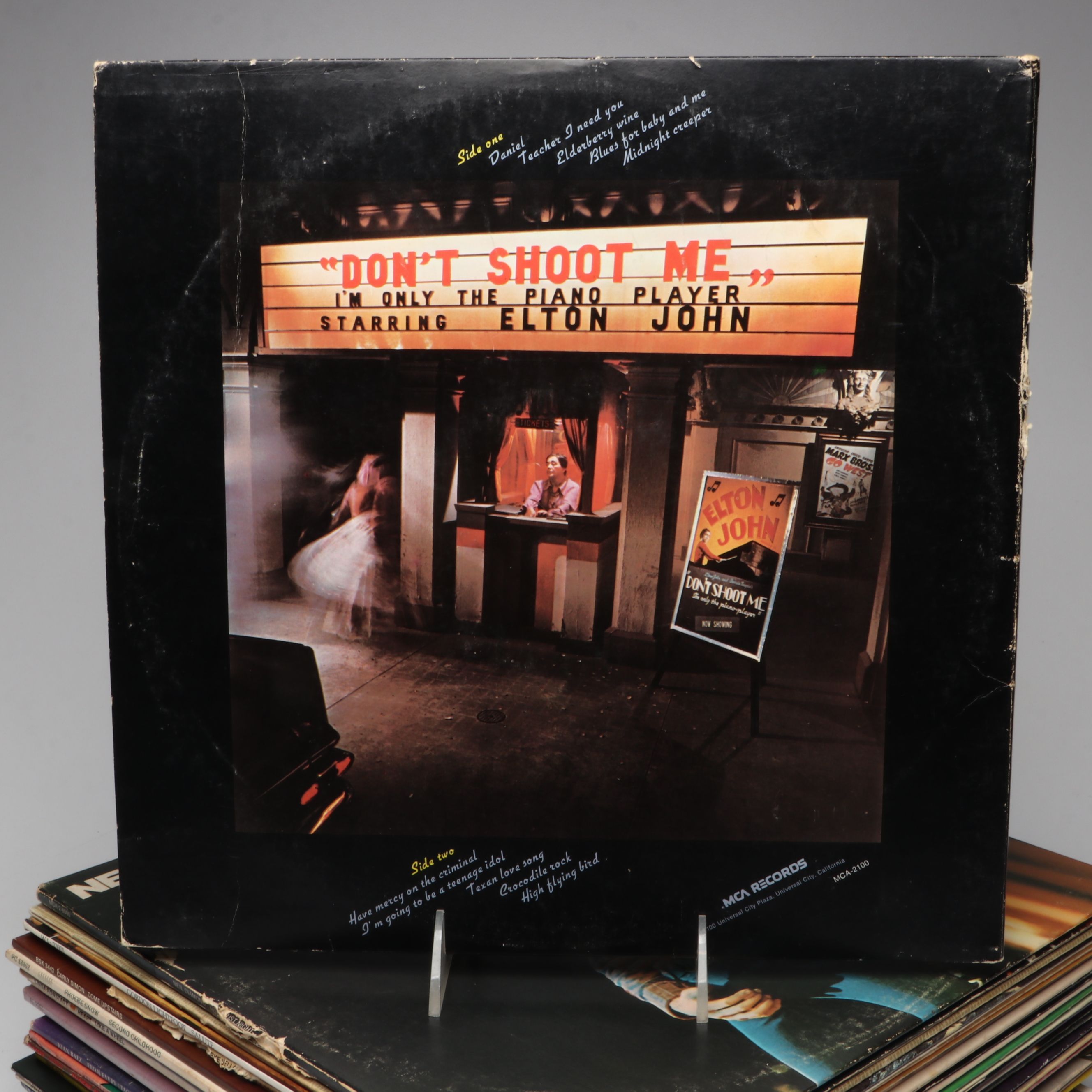 Elton John, Emmylou Harris, Billy Joel and Other Vinyl Record Albums