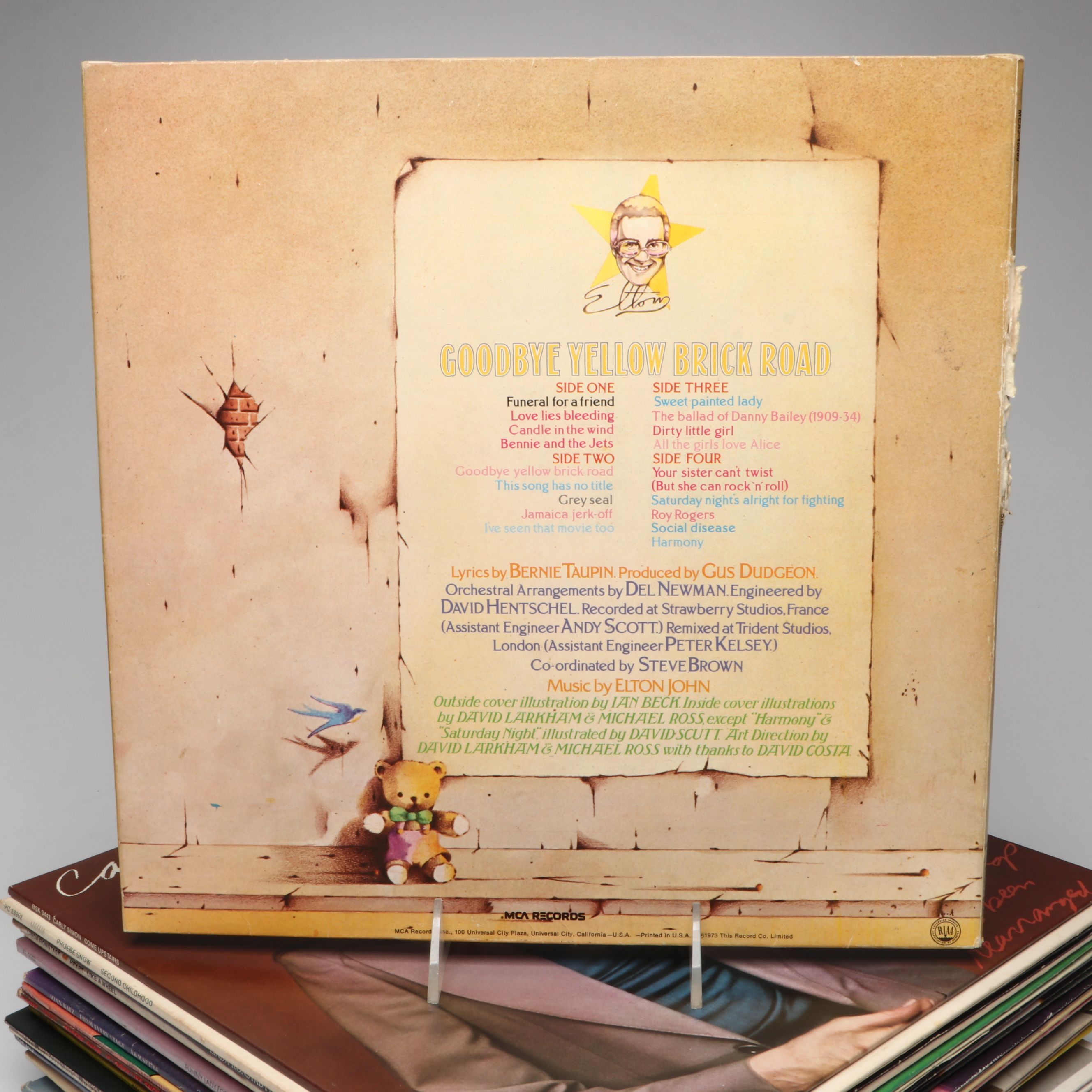 Elton John, Emmylou Harris, Billy Joel and Other Vinyl Record Albums