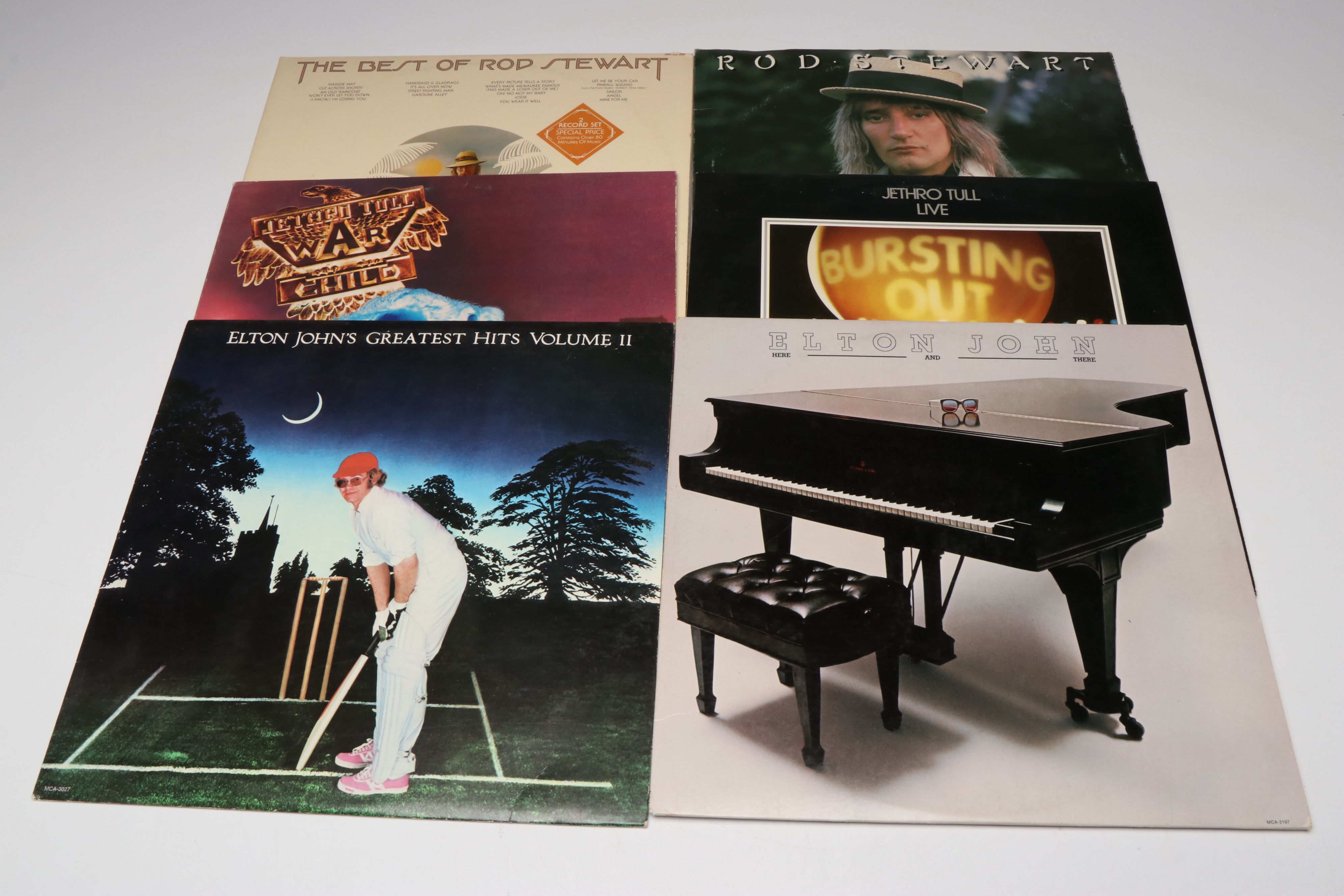 Elton John, Jethro Tull, Billy Joel and Other Vinyl Record Albums