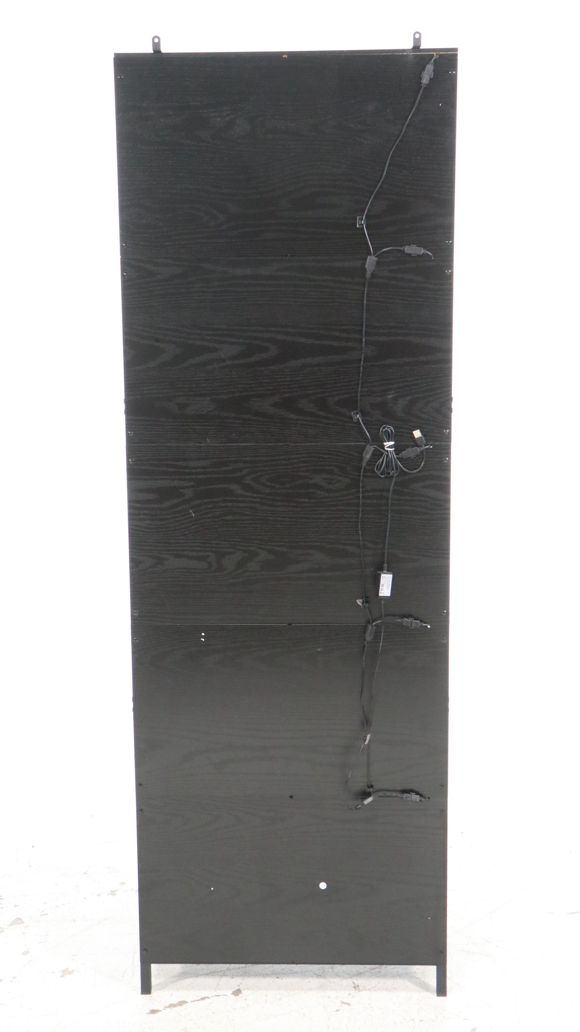 Contemporary Industrial Five-Shelf Illuminated Étagère