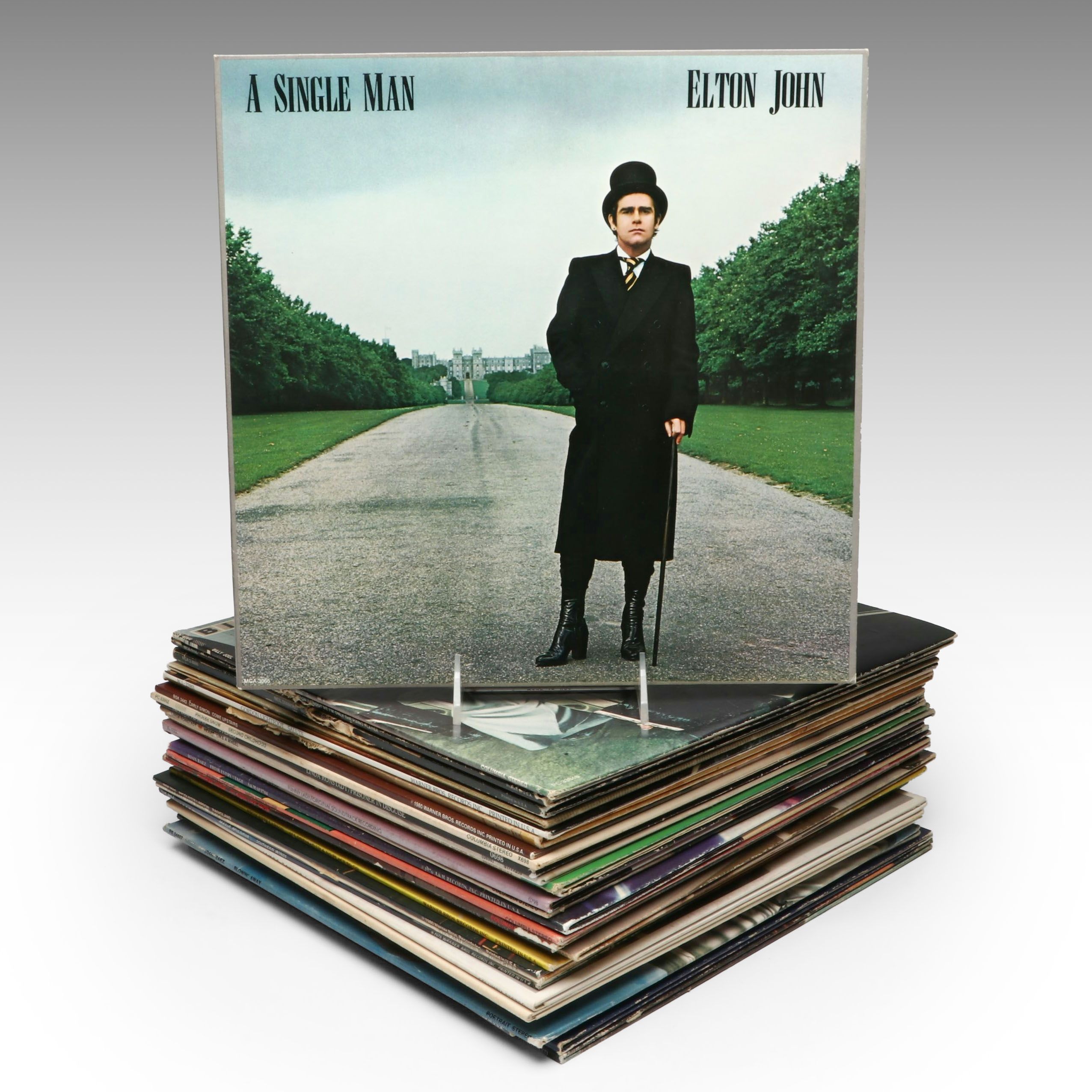 Elton John, Emmylou Harris, Billy Joel and Other Vinyl Record Albums