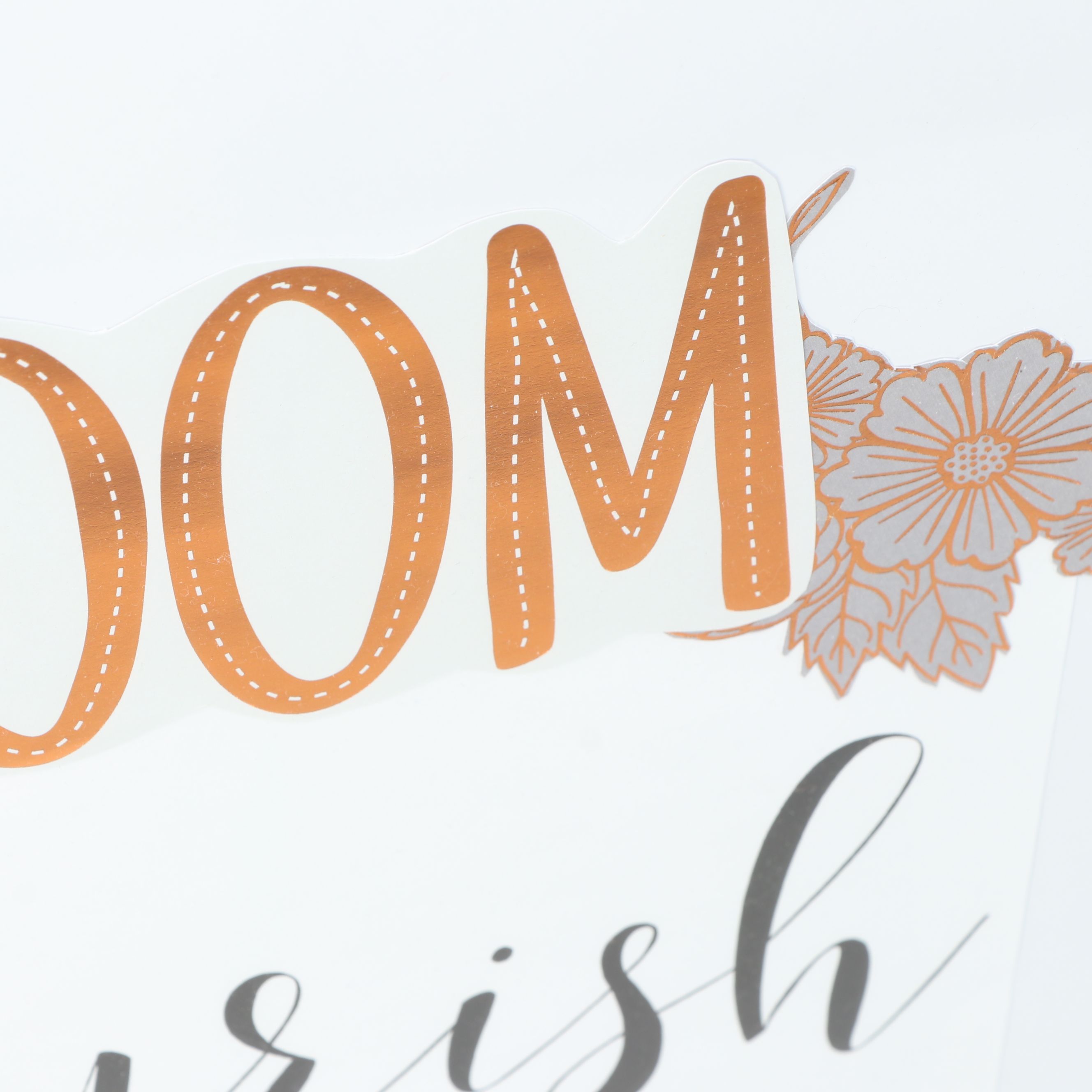 Bloom and Flourish Collage with Weathered Wooden Frame