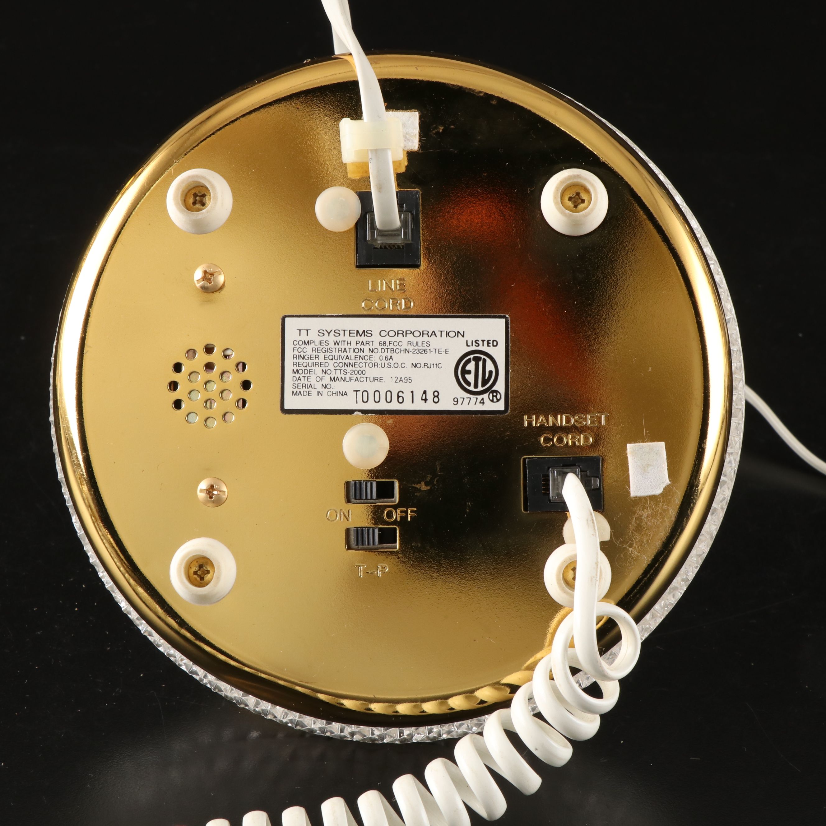 Victorian French Style Glass Telephones, 21st Century