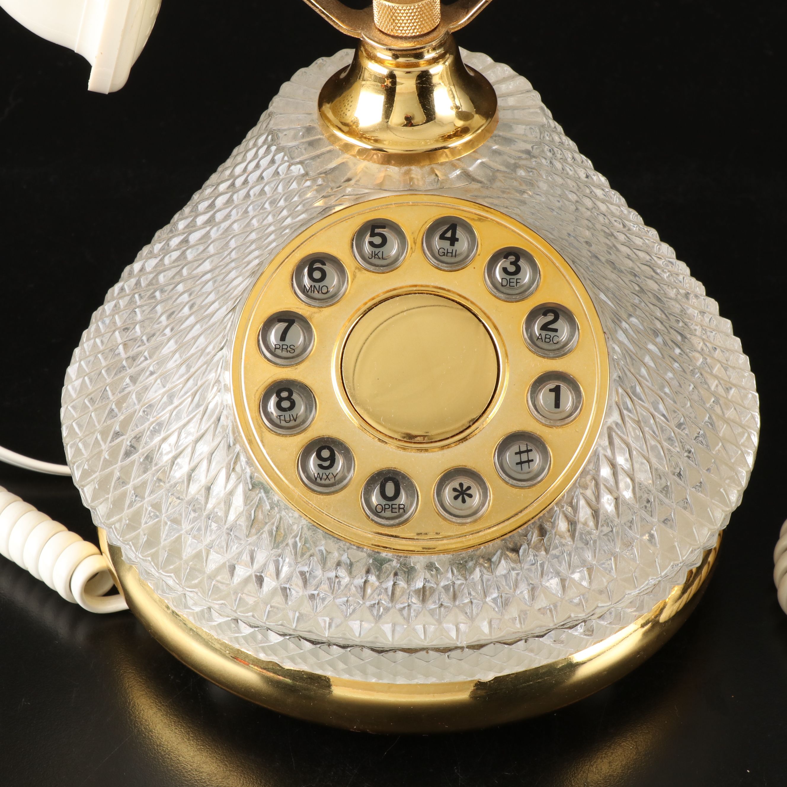 Victorian French Style Glass Telephones, 21st Century