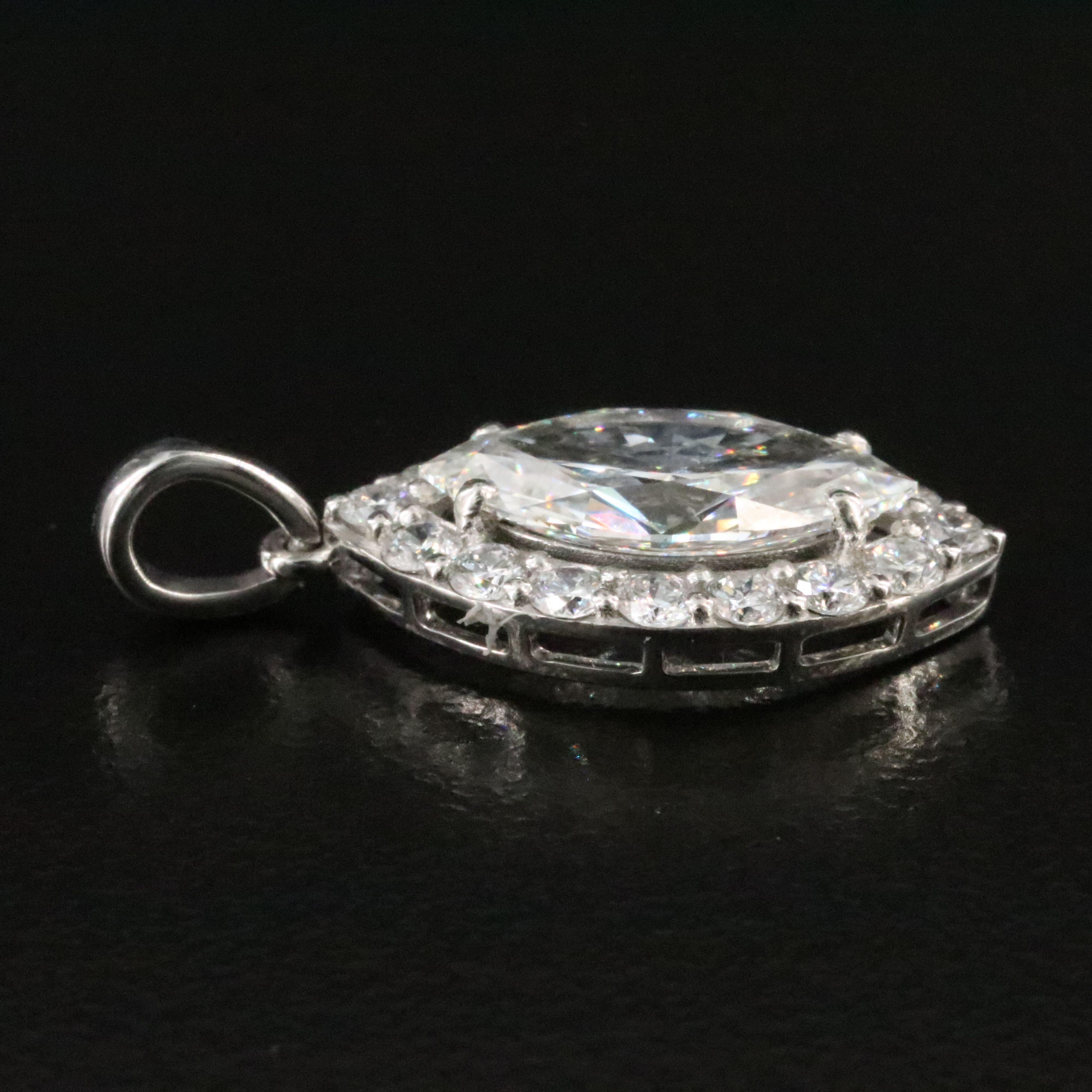 Platinum 2.43 CTW Lab Grown Diamond Pendant