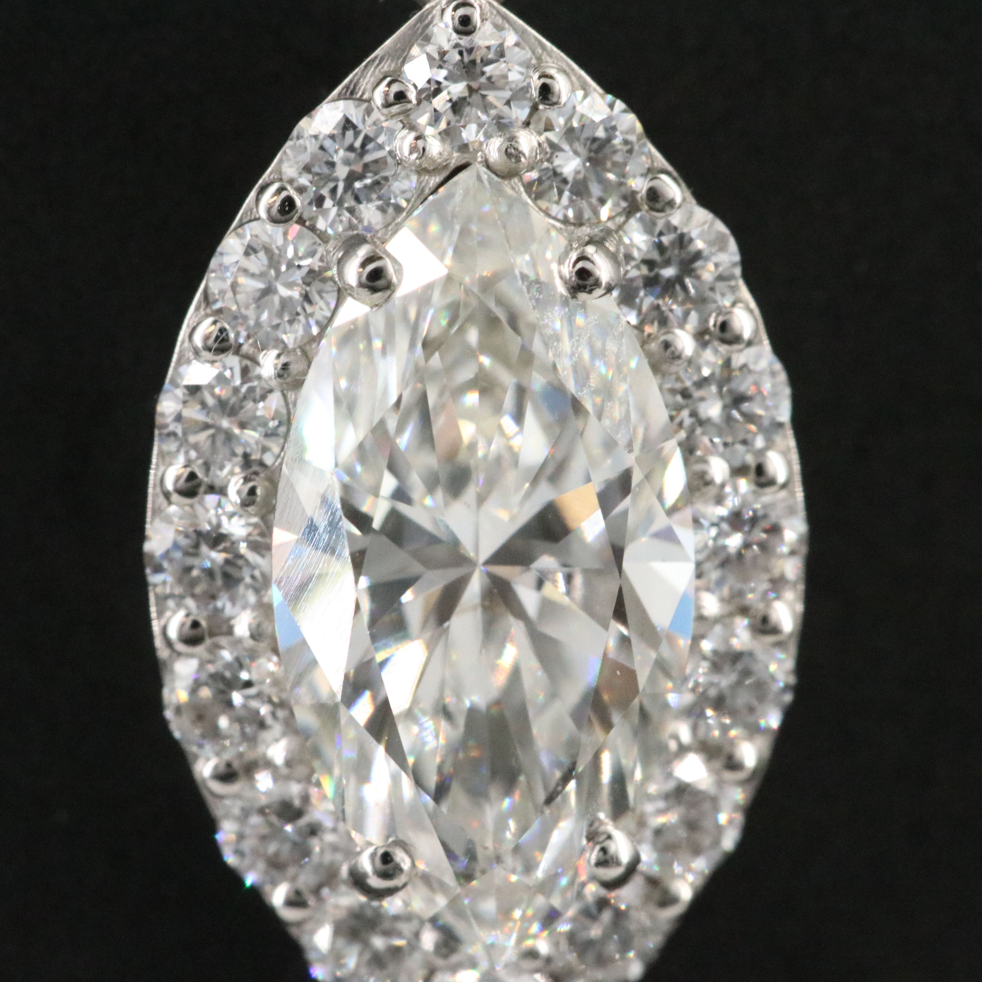 Platinum 2.43 CTW Lab Grown Diamond Pendant