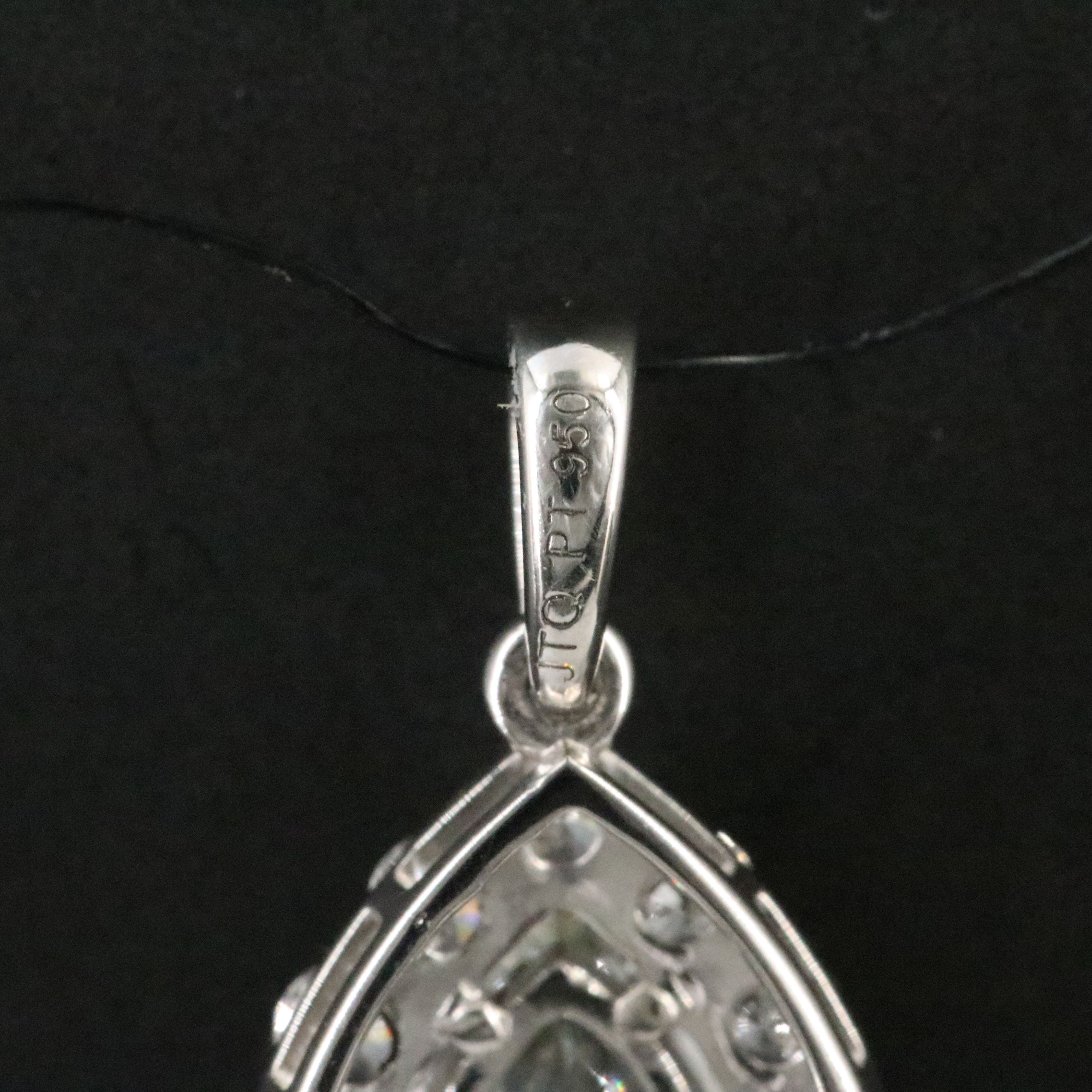 Platinum 2.43 CTW Lab Grown Diamond Pendant