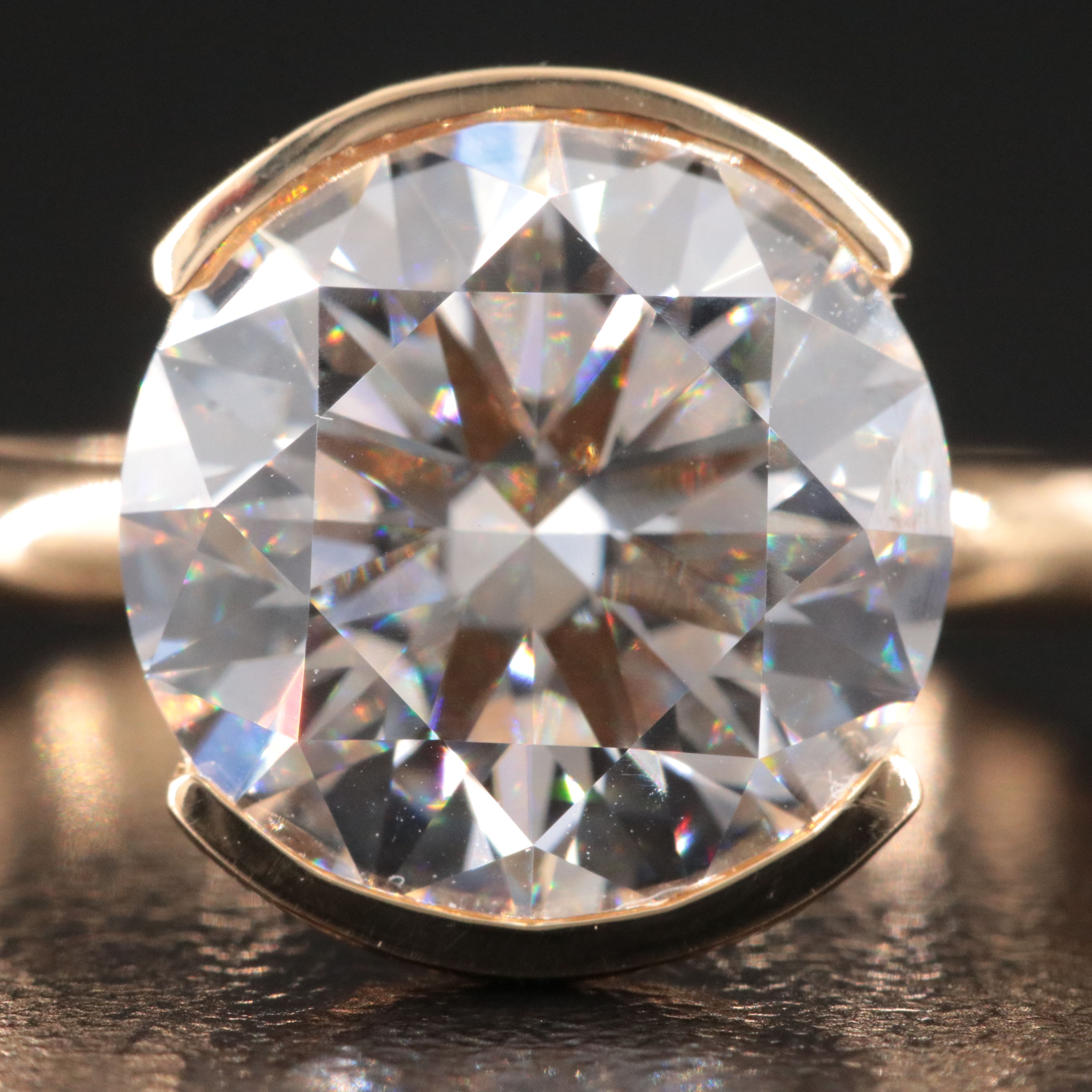 18K 5.09 CT Lab Grown Diamond Solitaire Ring with IGI Report