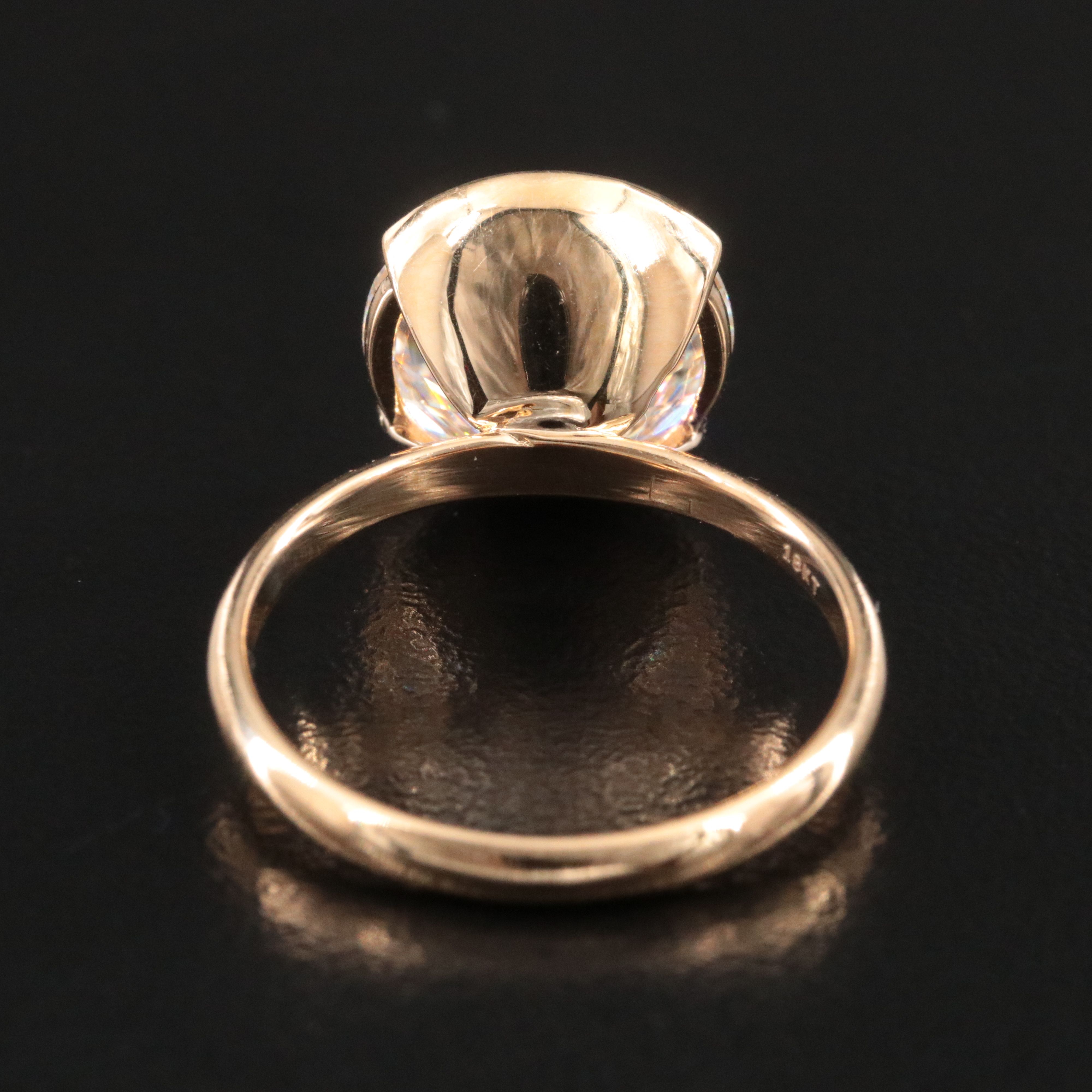 18K 5.09 CT Lab Grown Diamond Solitaire Ring with IGI Report