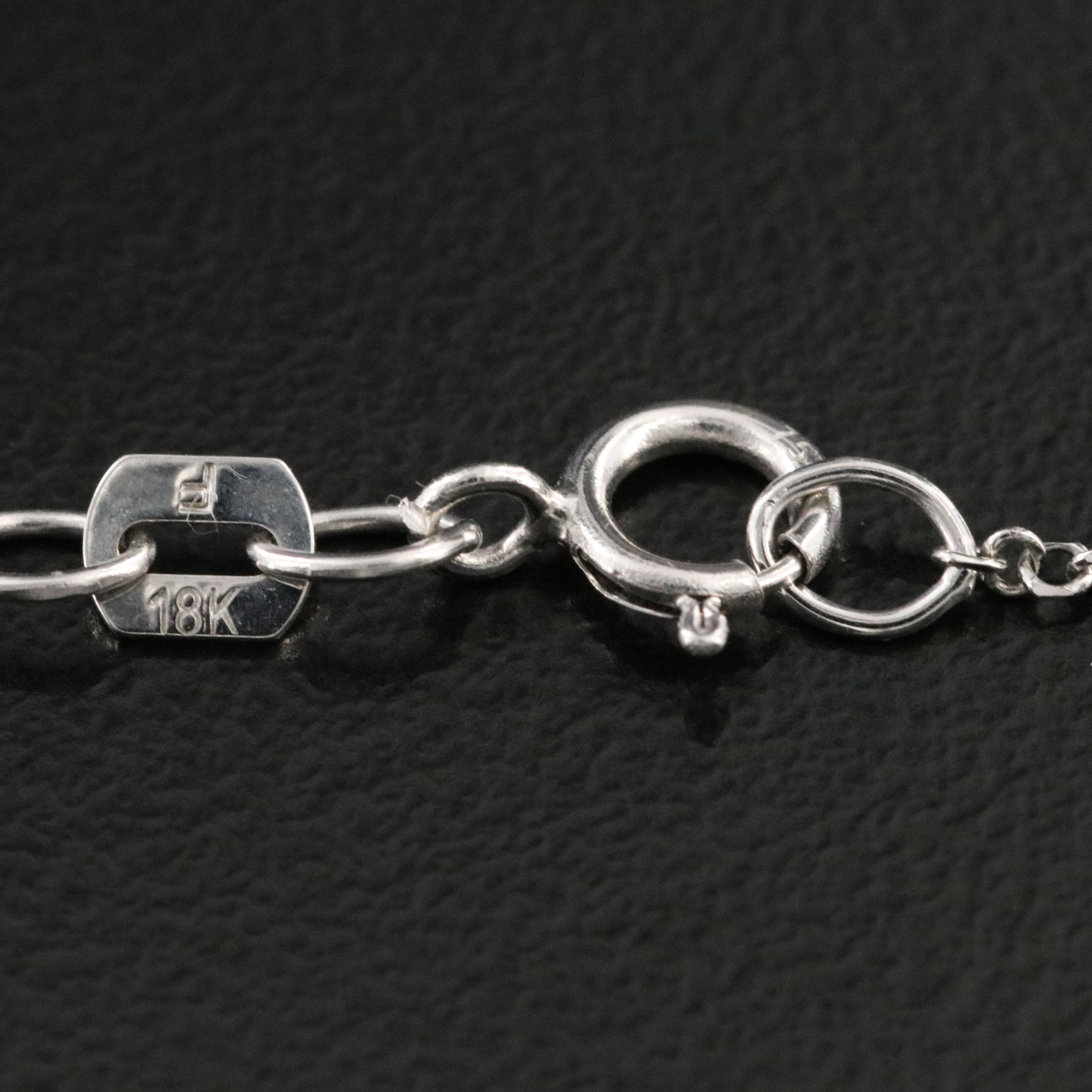 10K Ruby and Diamond Cross Pendant on 18K Chain Necklace