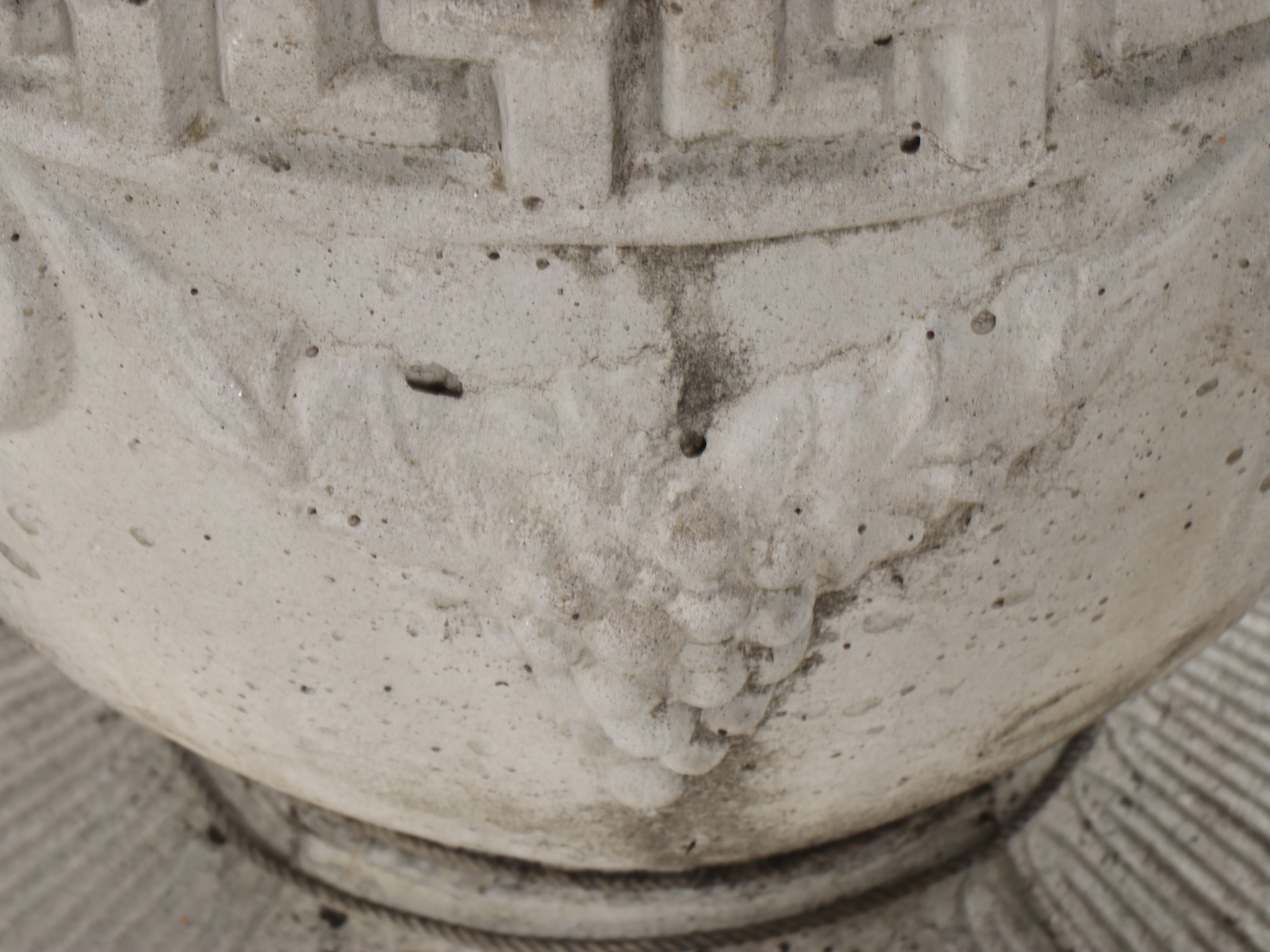 Neoclassical Style Cast Concrete Planters