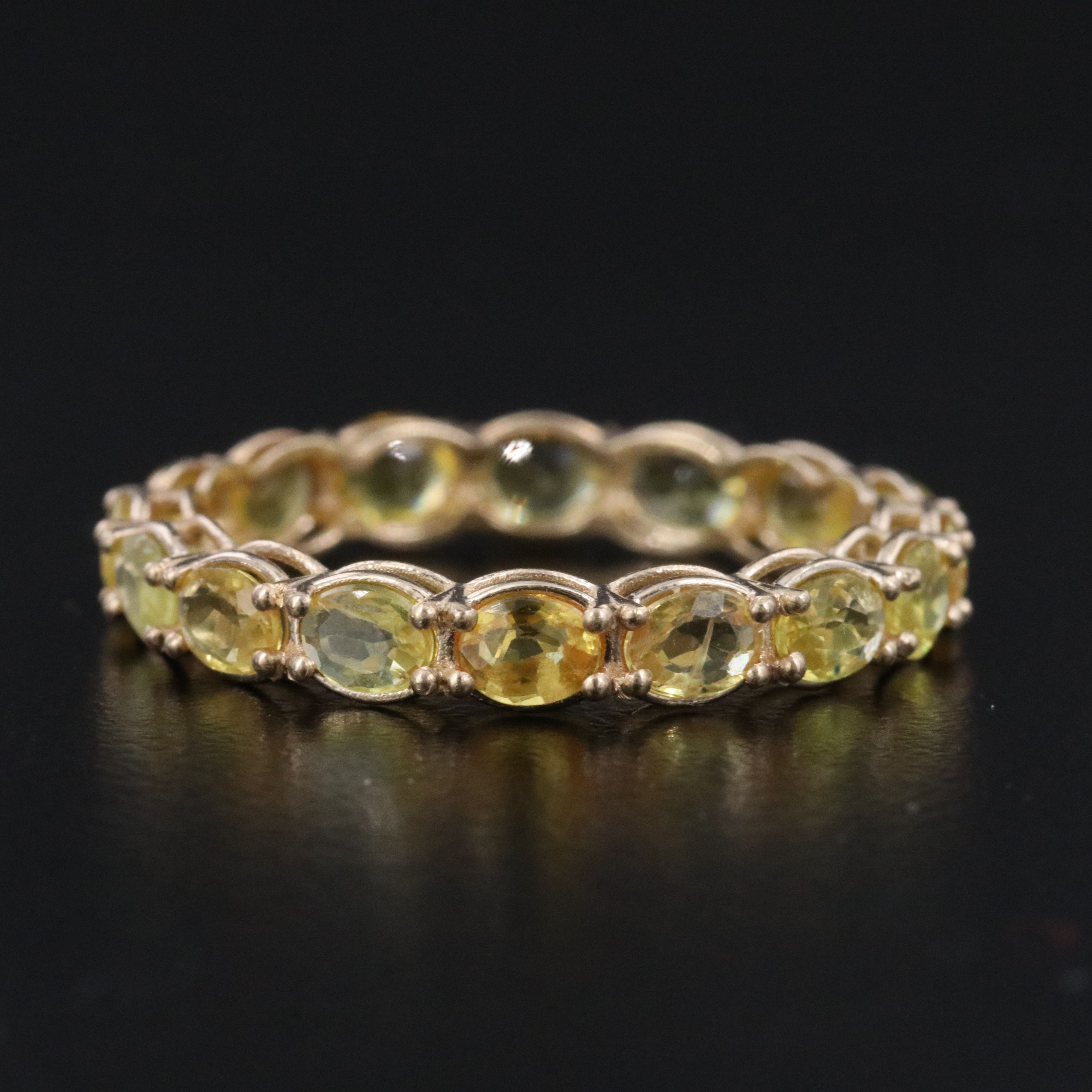 14K Sapphire Eternity Band