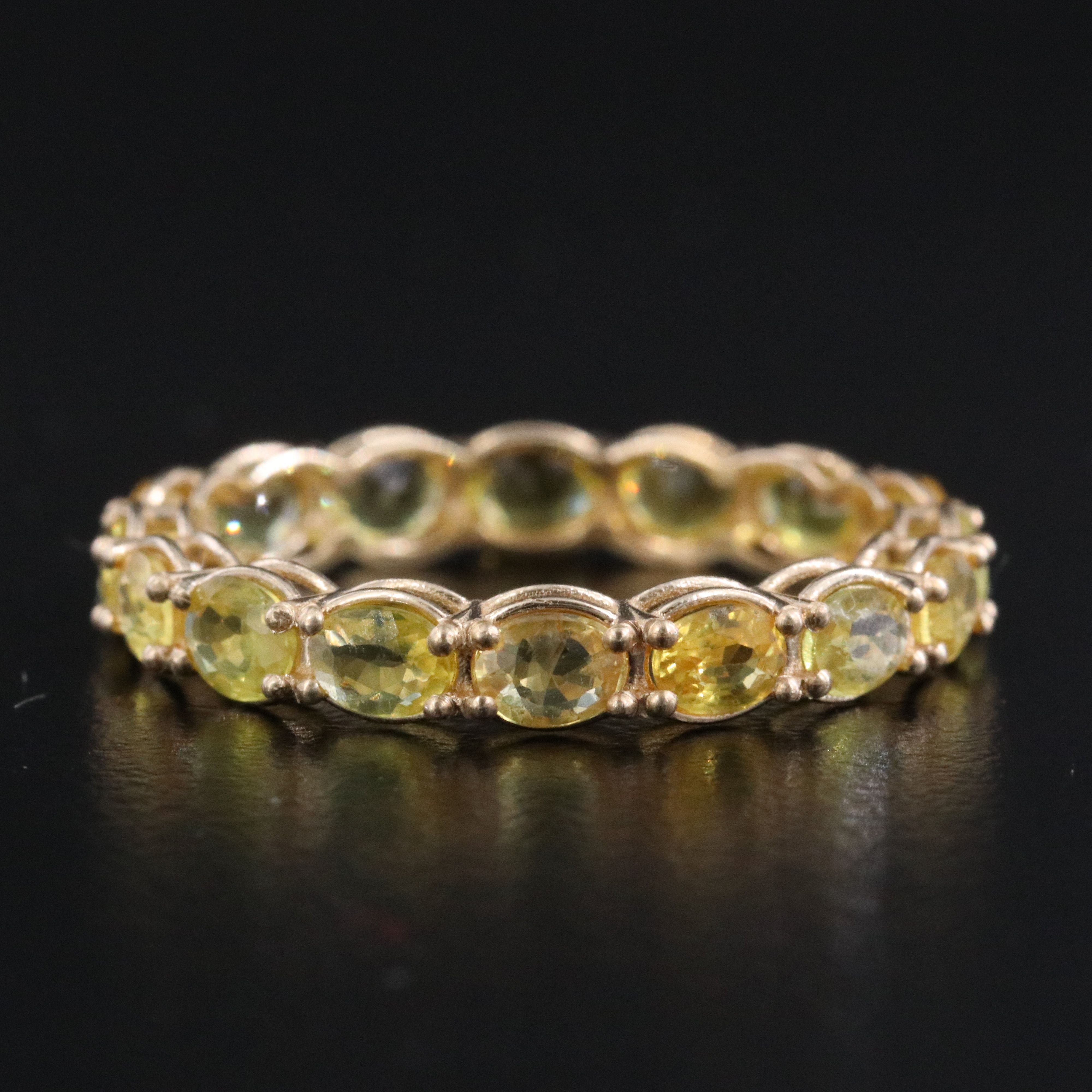 14K Sapphire Eternity Band