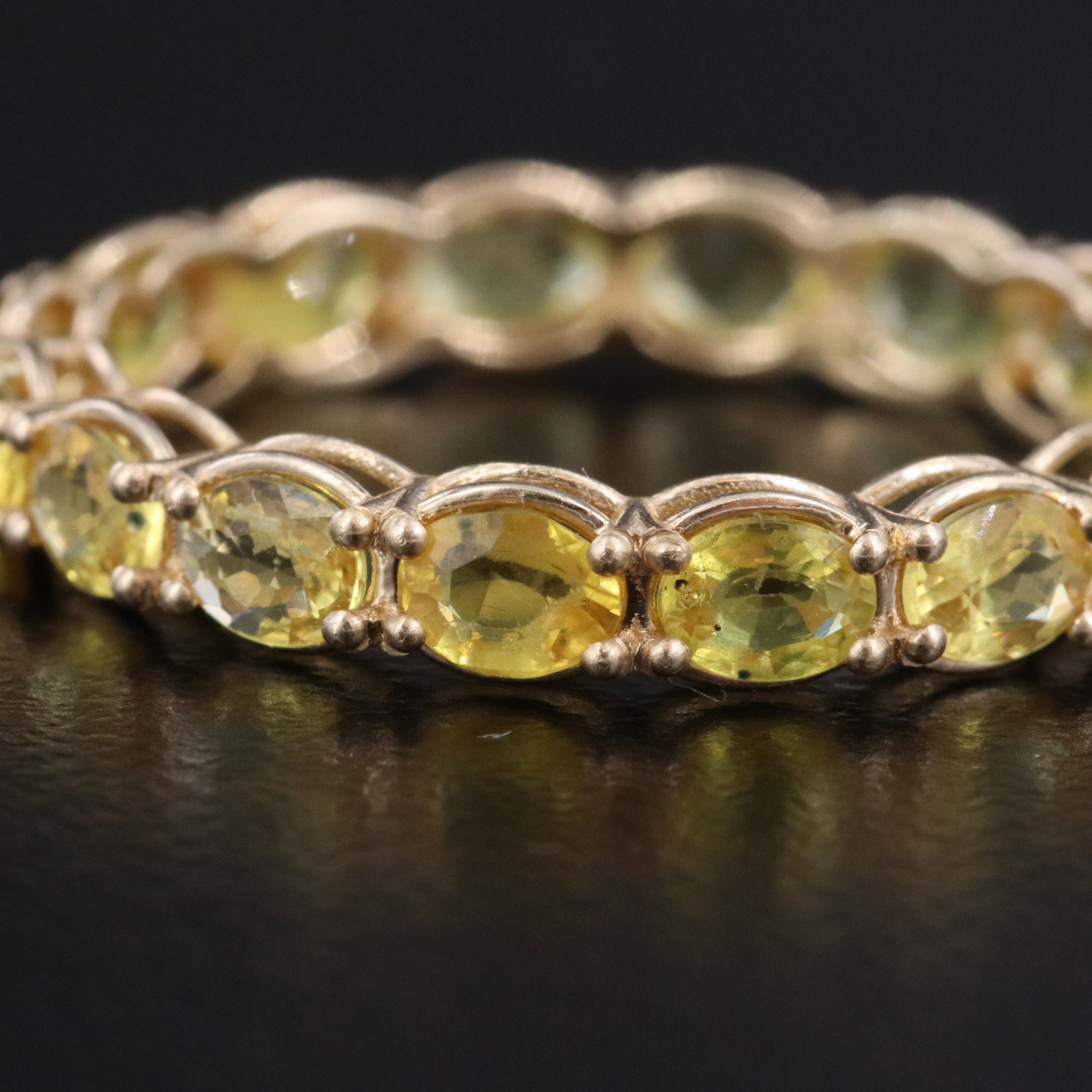 14K Sapphire Eternity Band