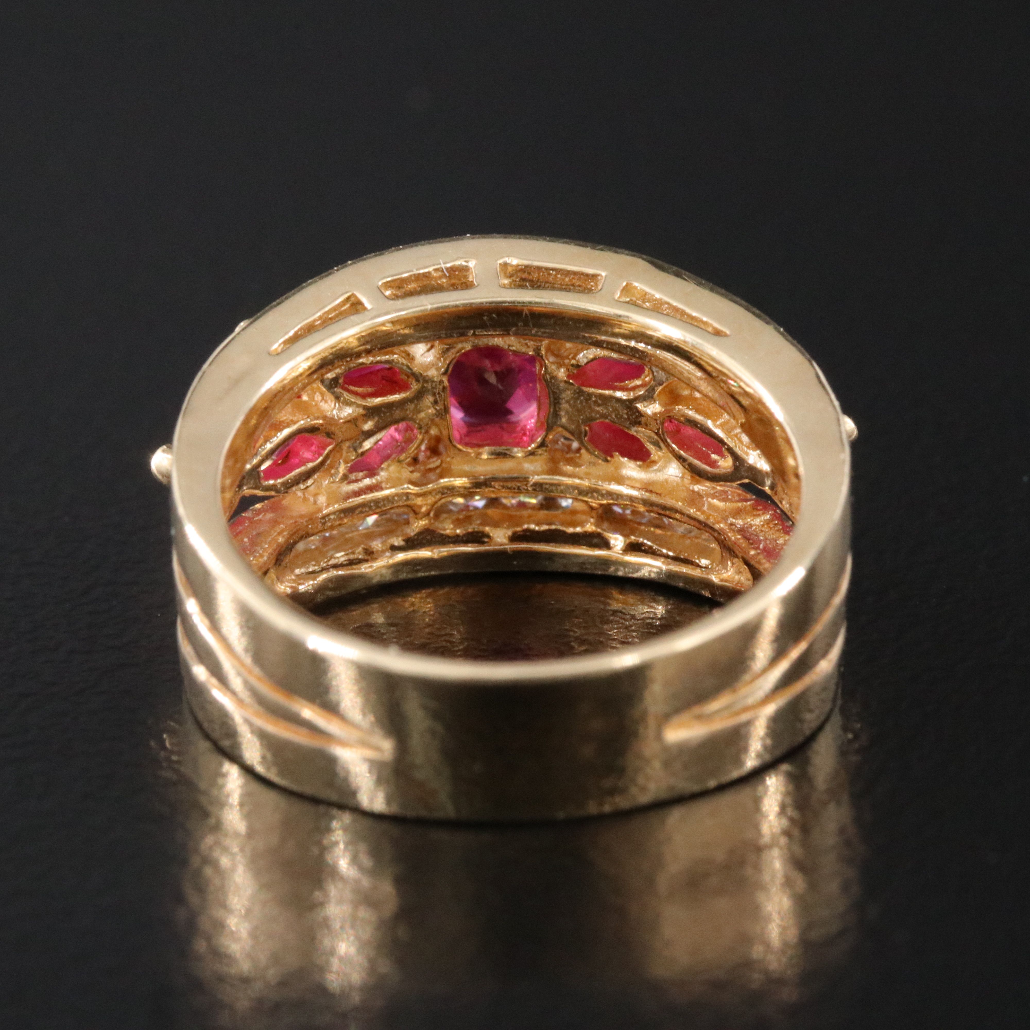 14K Ruby and Diamond Ring