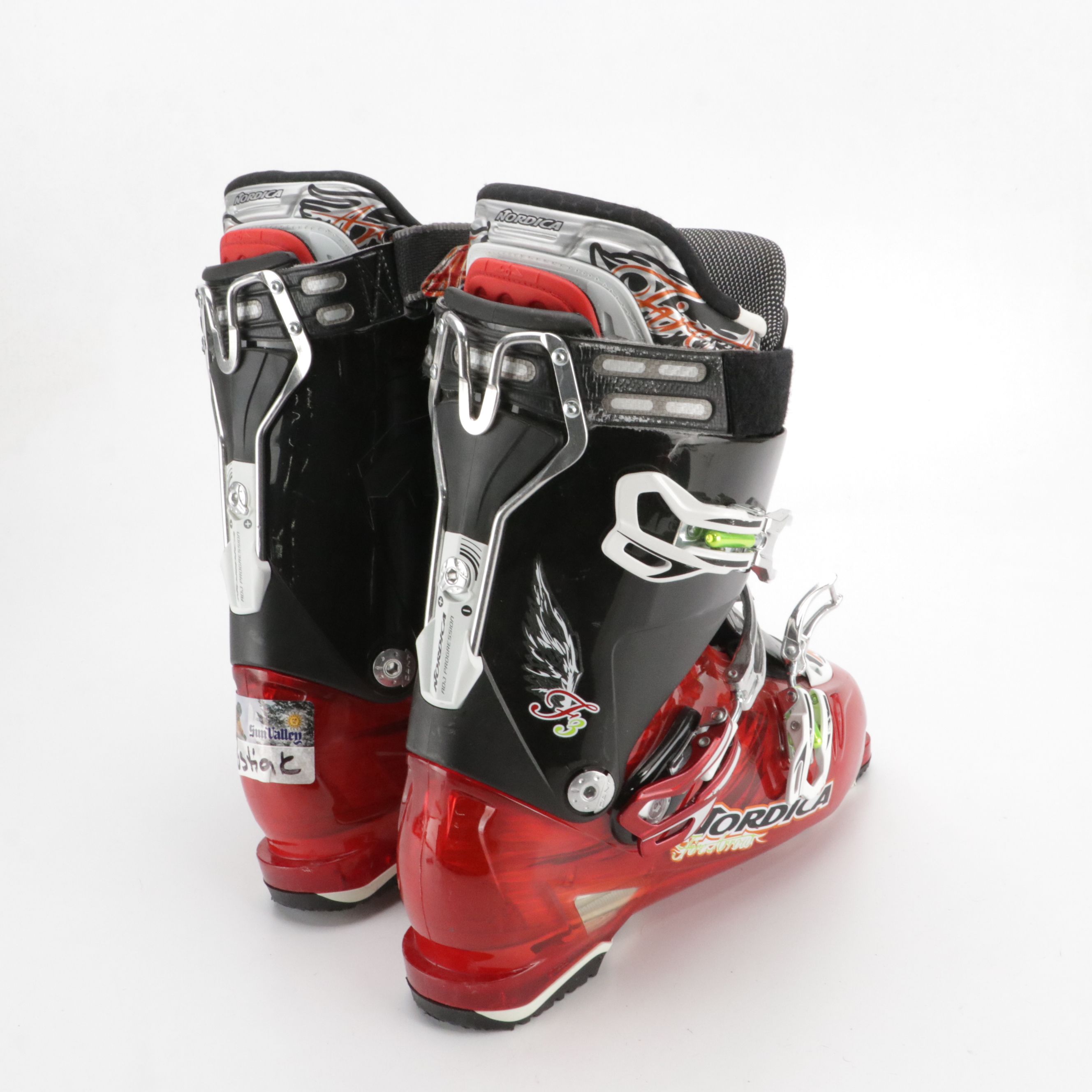 Nordica "Fire Arrow F3" Black and Red Ski Boots