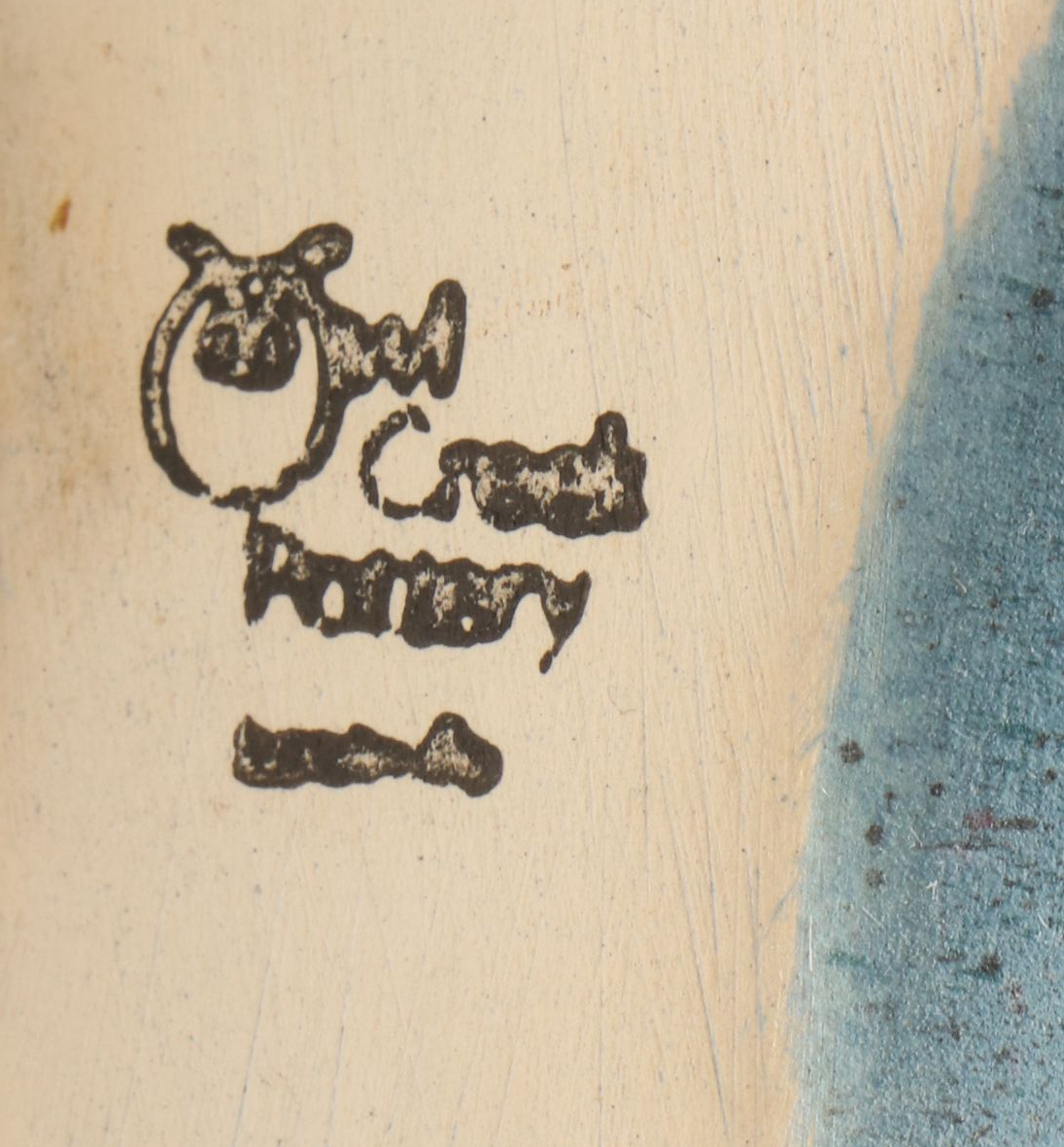 Wayne Bates Sgraffito Jar with Owl Creek Pelican Planter and Other Candlestick