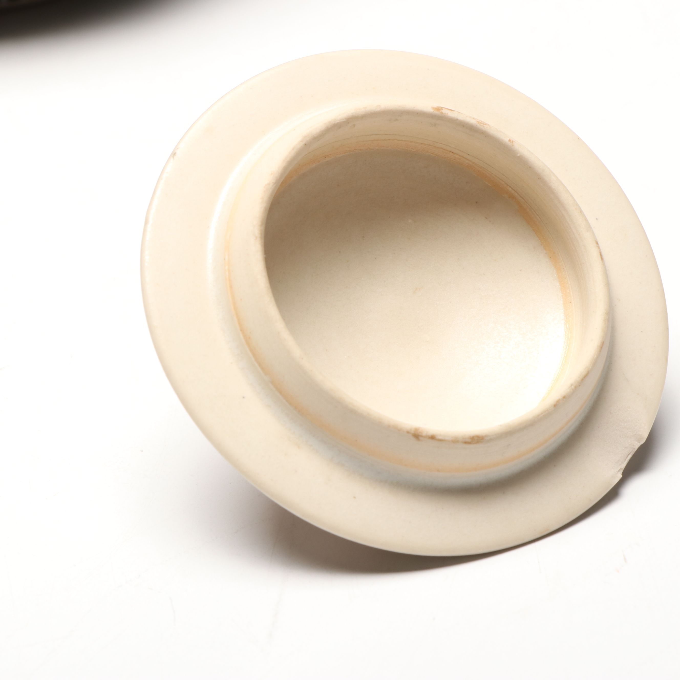 Wayne Bates Sgraffito Jar with Owl Creek Pelican Planter and Other Candlestick