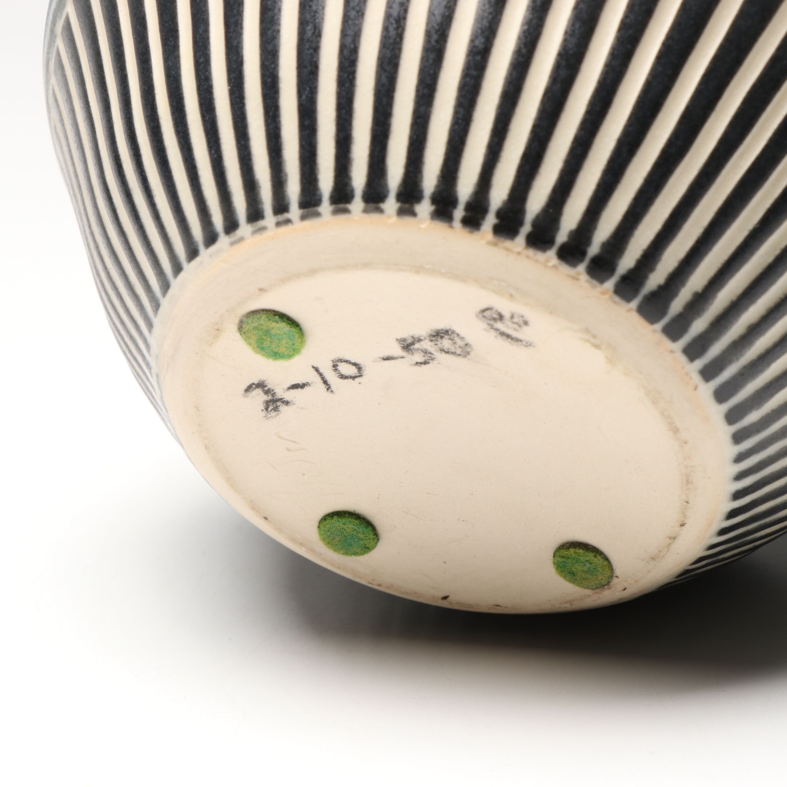 Wayne Bates Sgraffito Jar with Owl Creek Pelican Planter and Other Candlestick