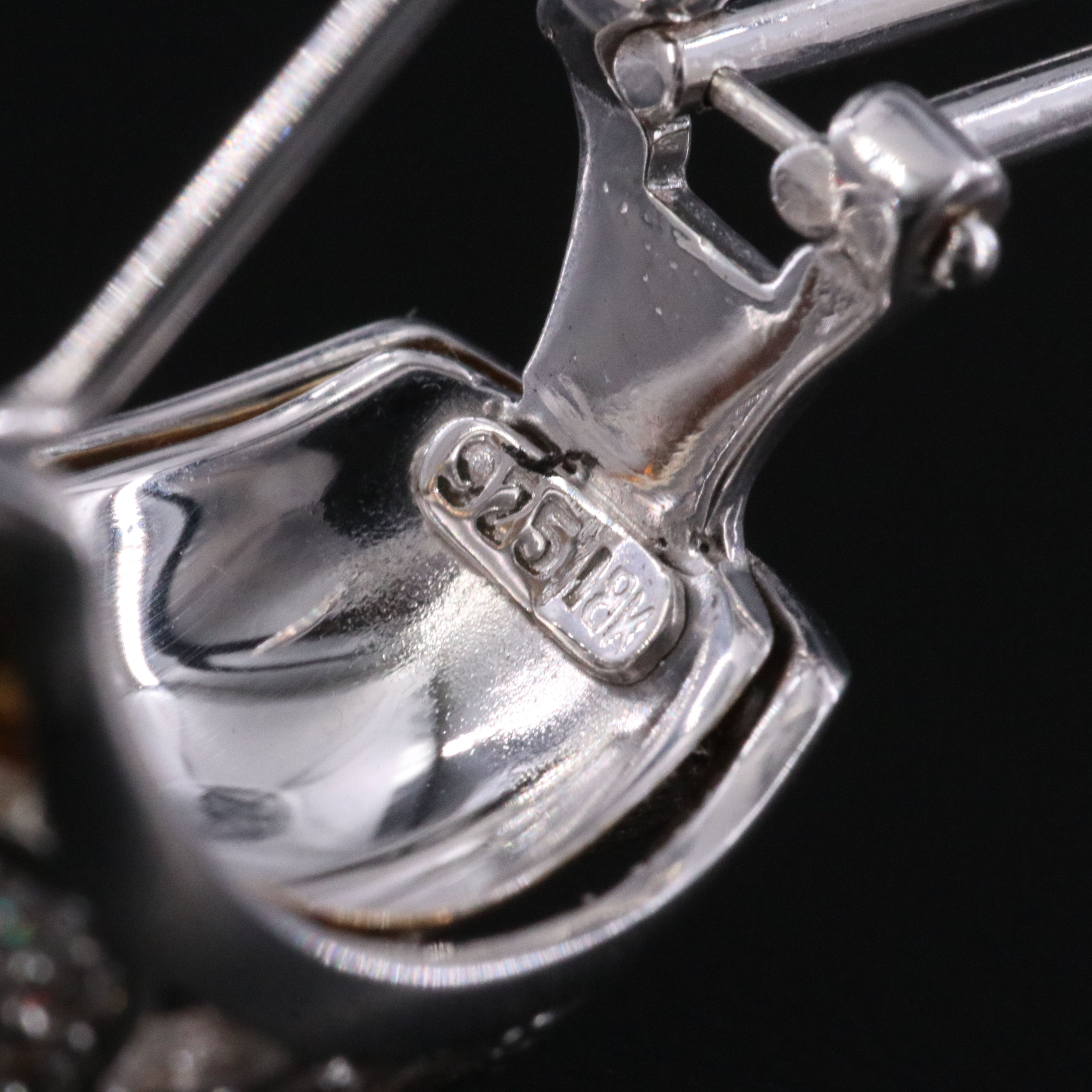 Sterling CZ Earrings with 18K Accents