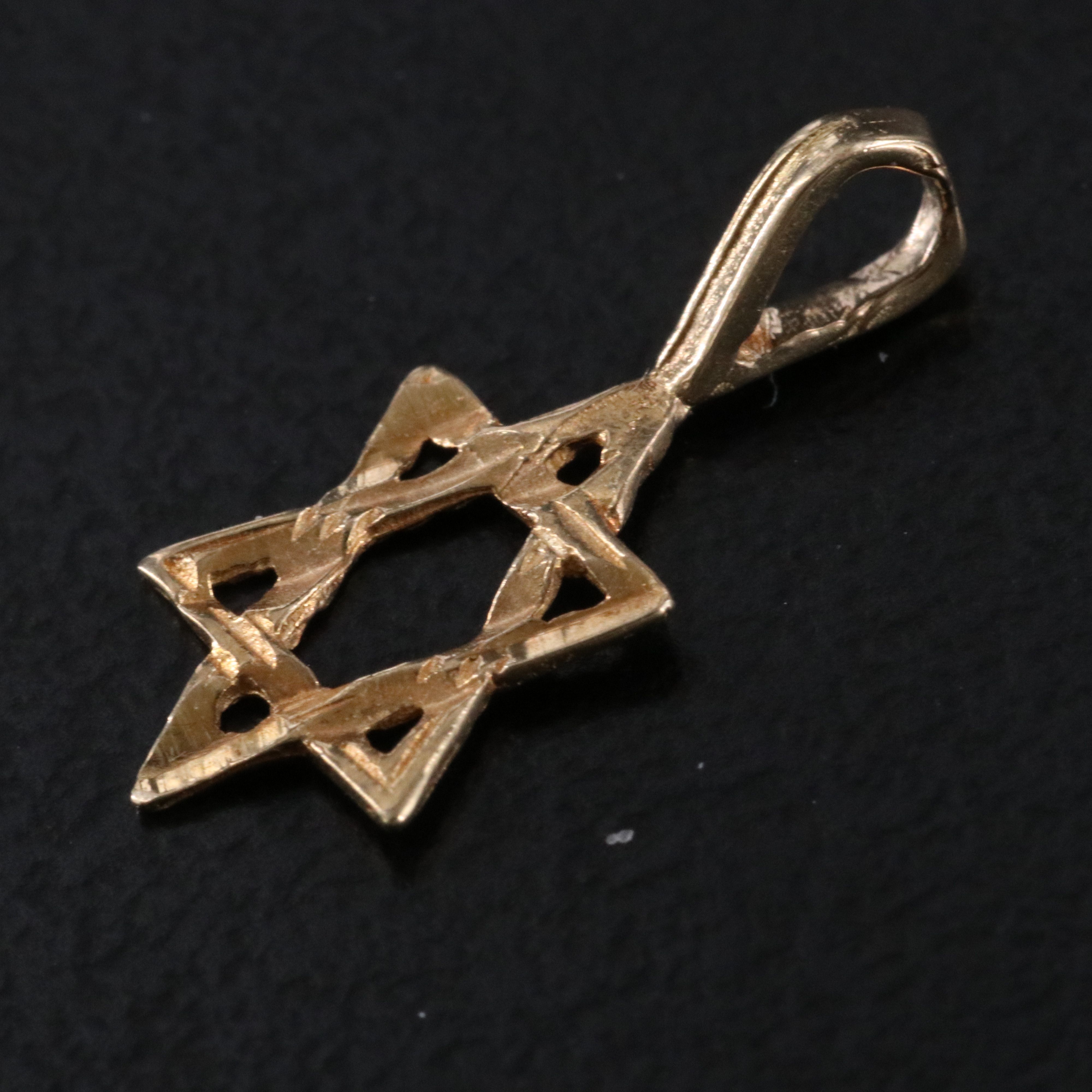 14K Star of David Pendant
