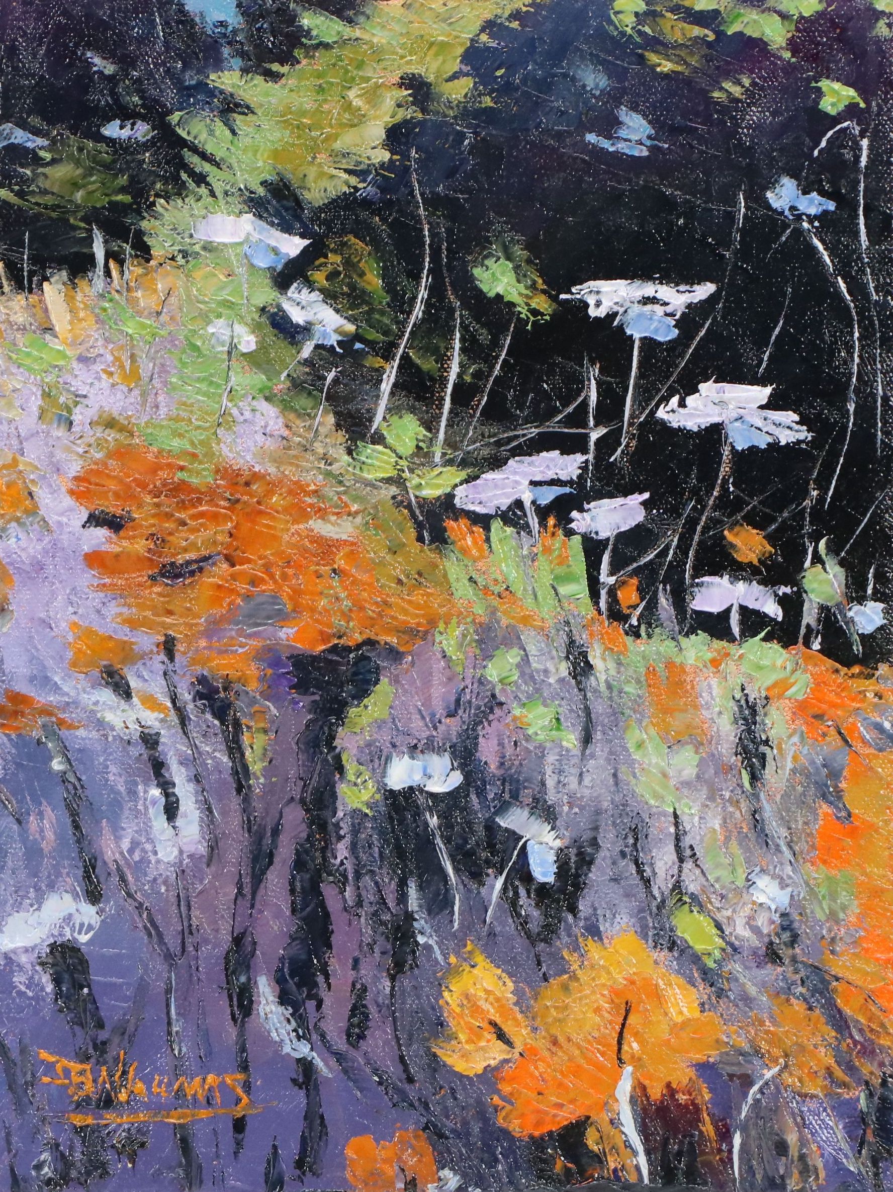 James Baldoumas Oil Painting "Wildflowers," 2026