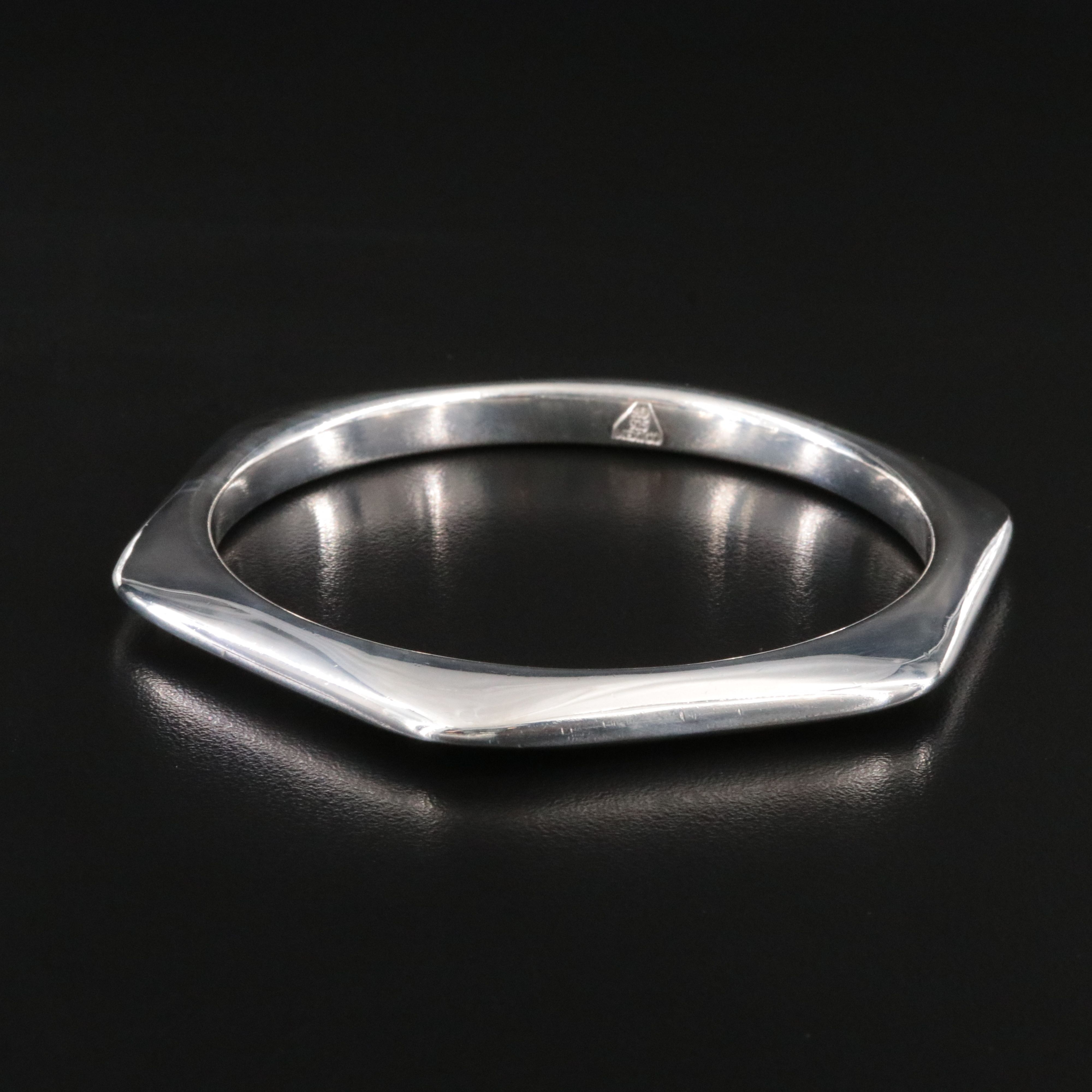 Mexican Sterling Hexagonal Bangle