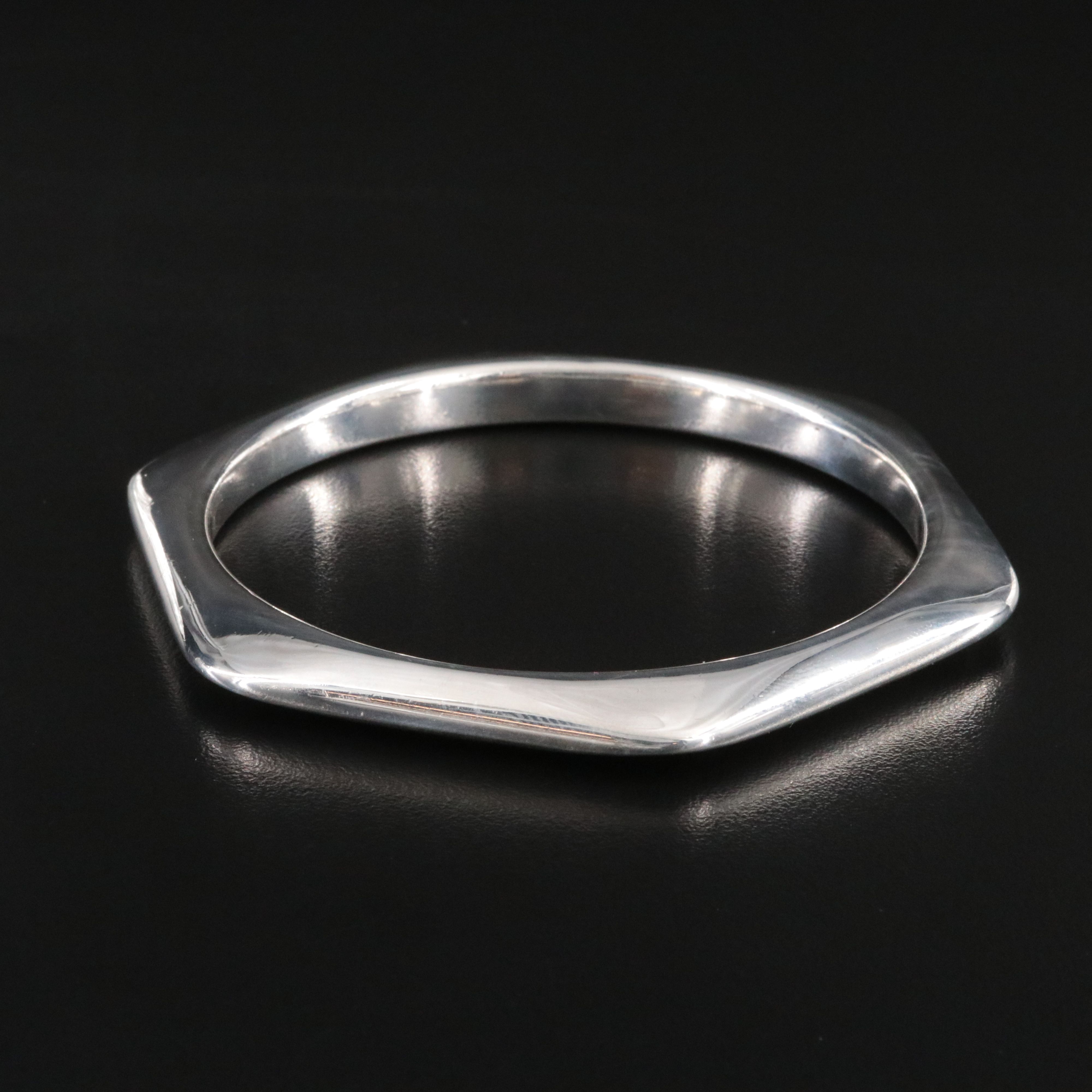 Mexican Sterling Hexagonal Bangle