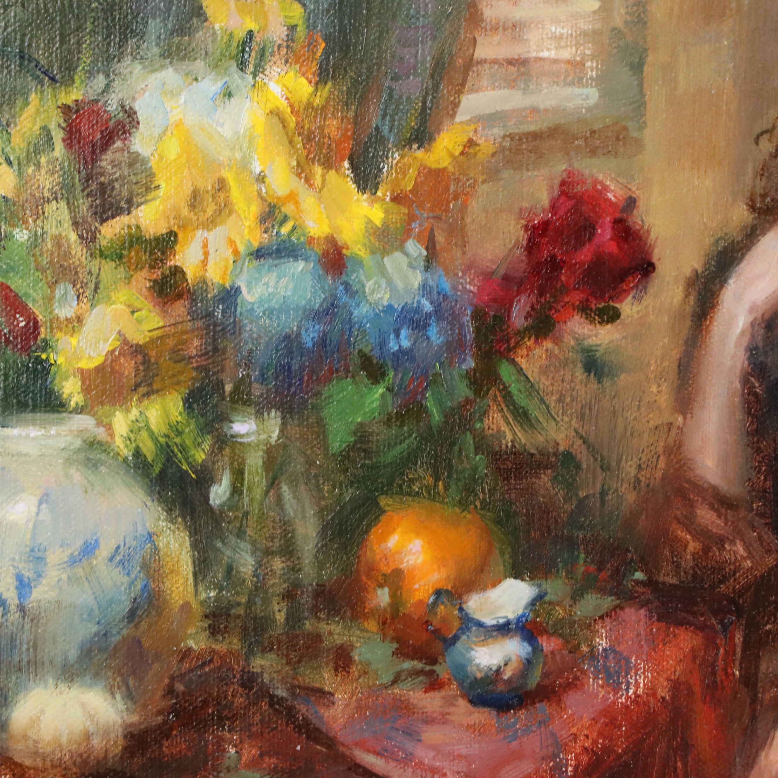 Stacy Barter Oil Painting "In the Studio with Stephanie"