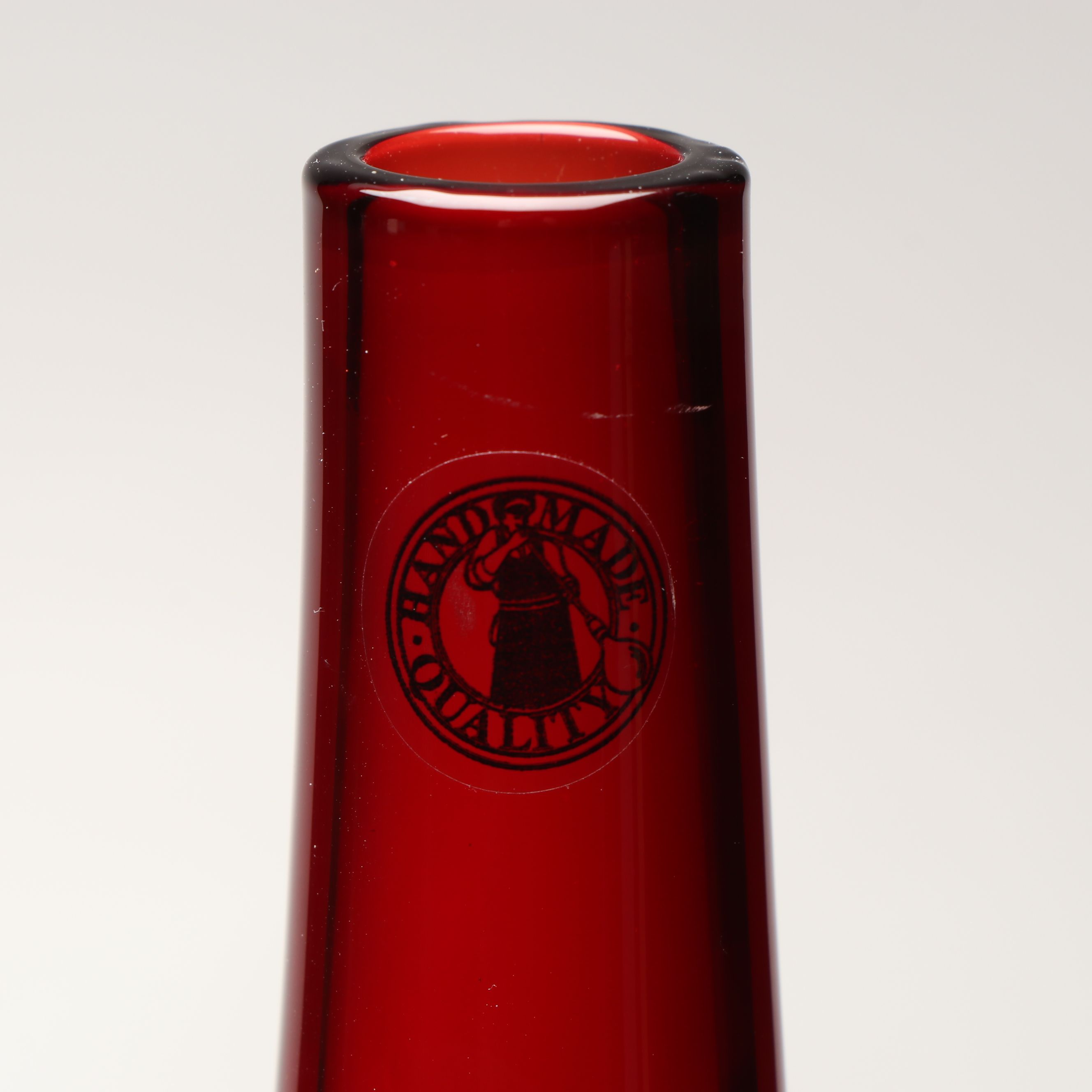 IKEA "Salong" Ruby Glass Vases by Johanna Jelinek, Late 20th C.