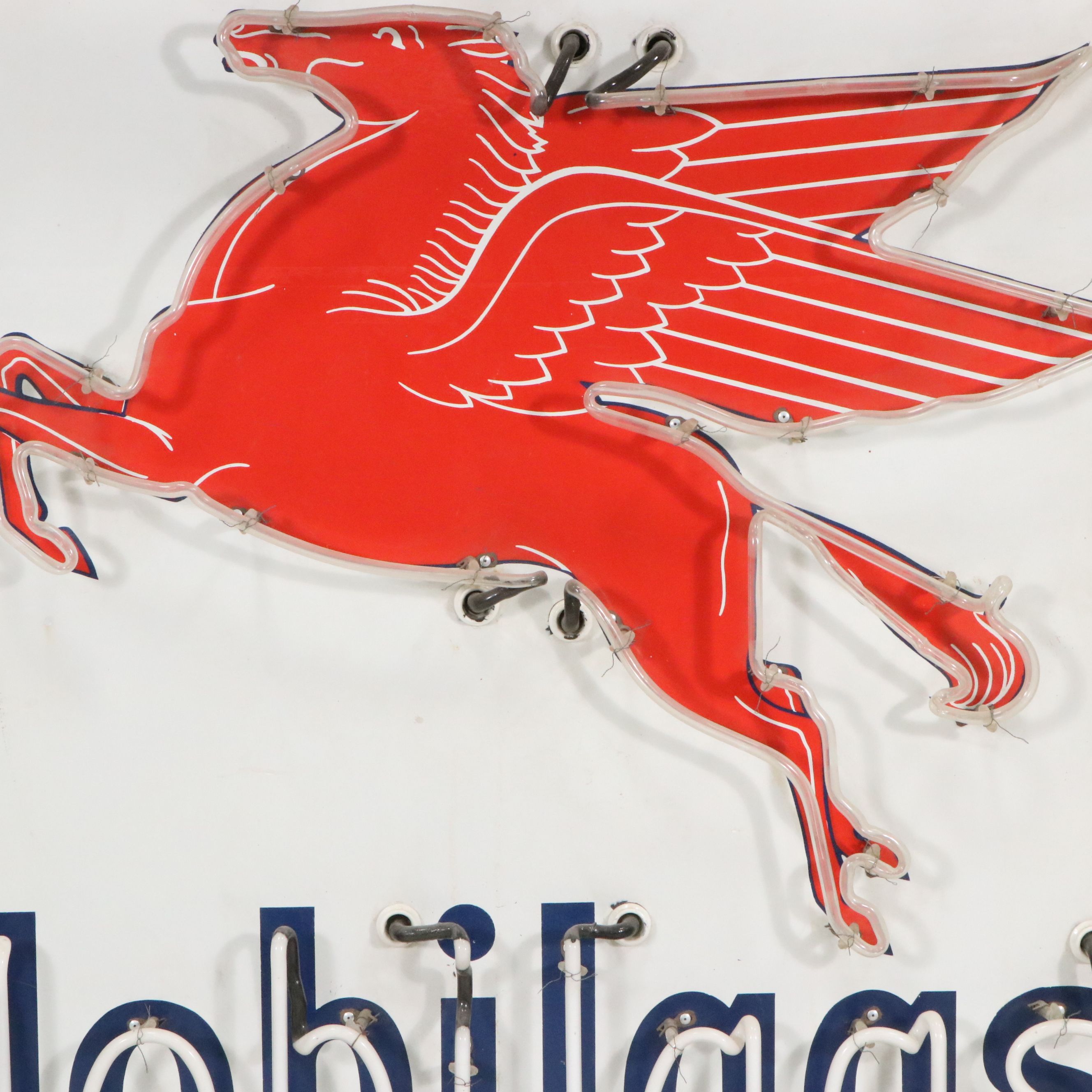 Mobilgas Socony-Vacuum Advertising Neon Sign