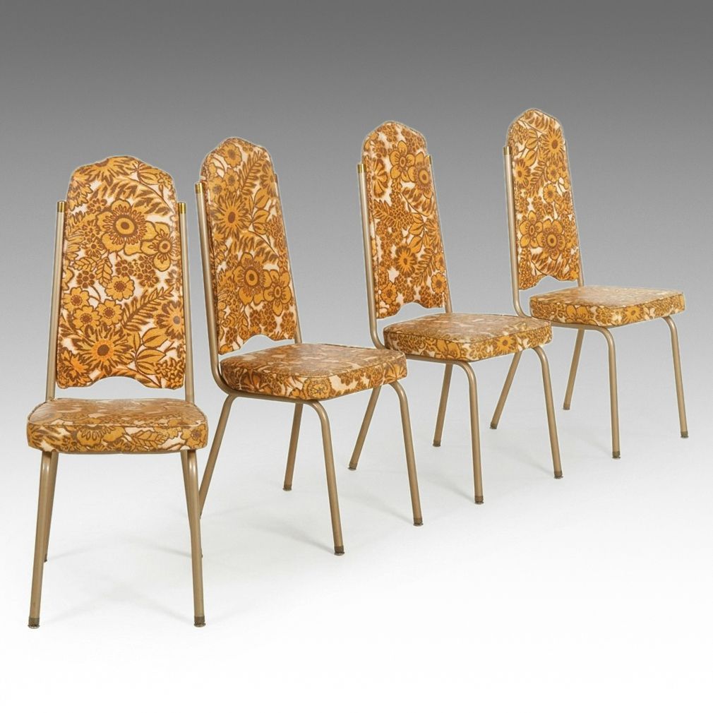 Roper Mid Century Modern Dining Chairs, Set of Four