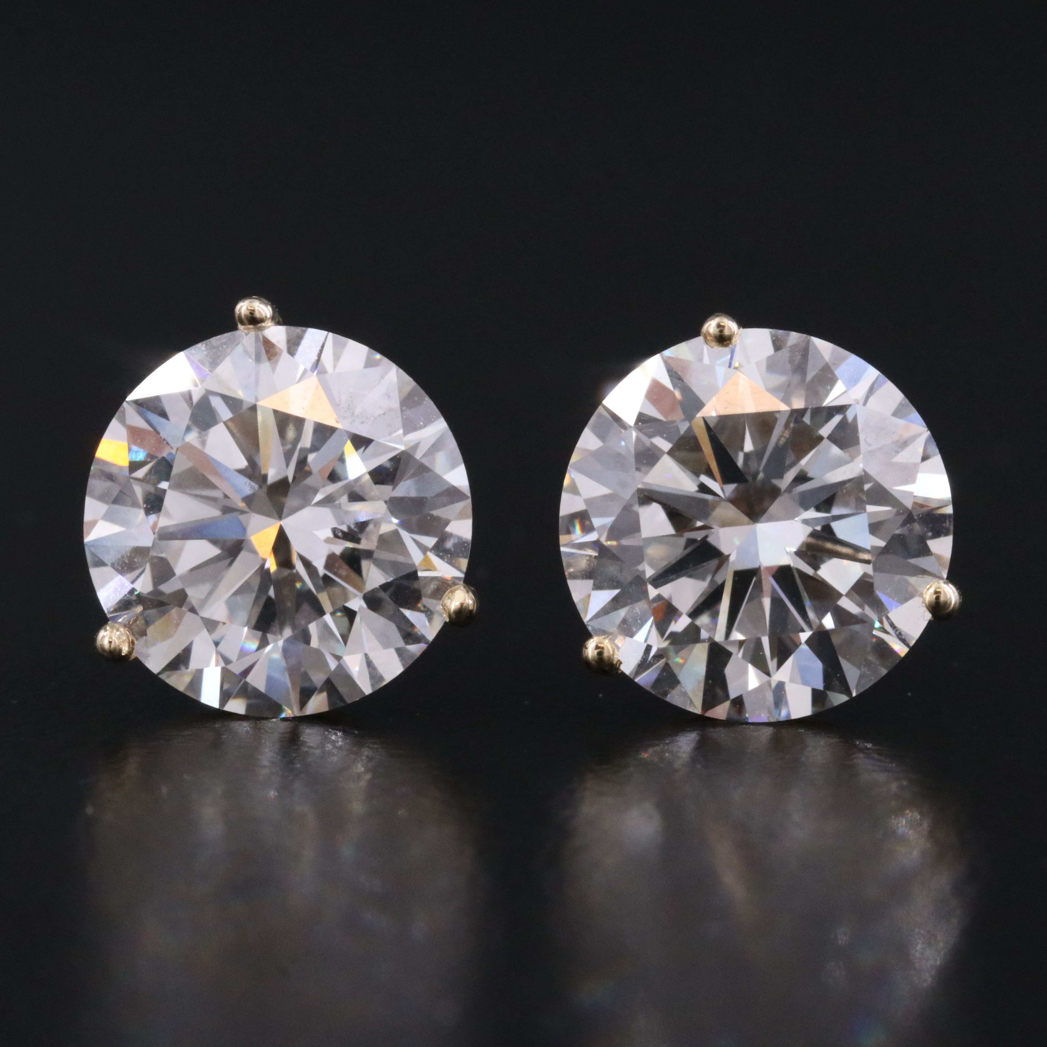 14K 10.00 CTW Lab Grown Diamond Stud Earrings