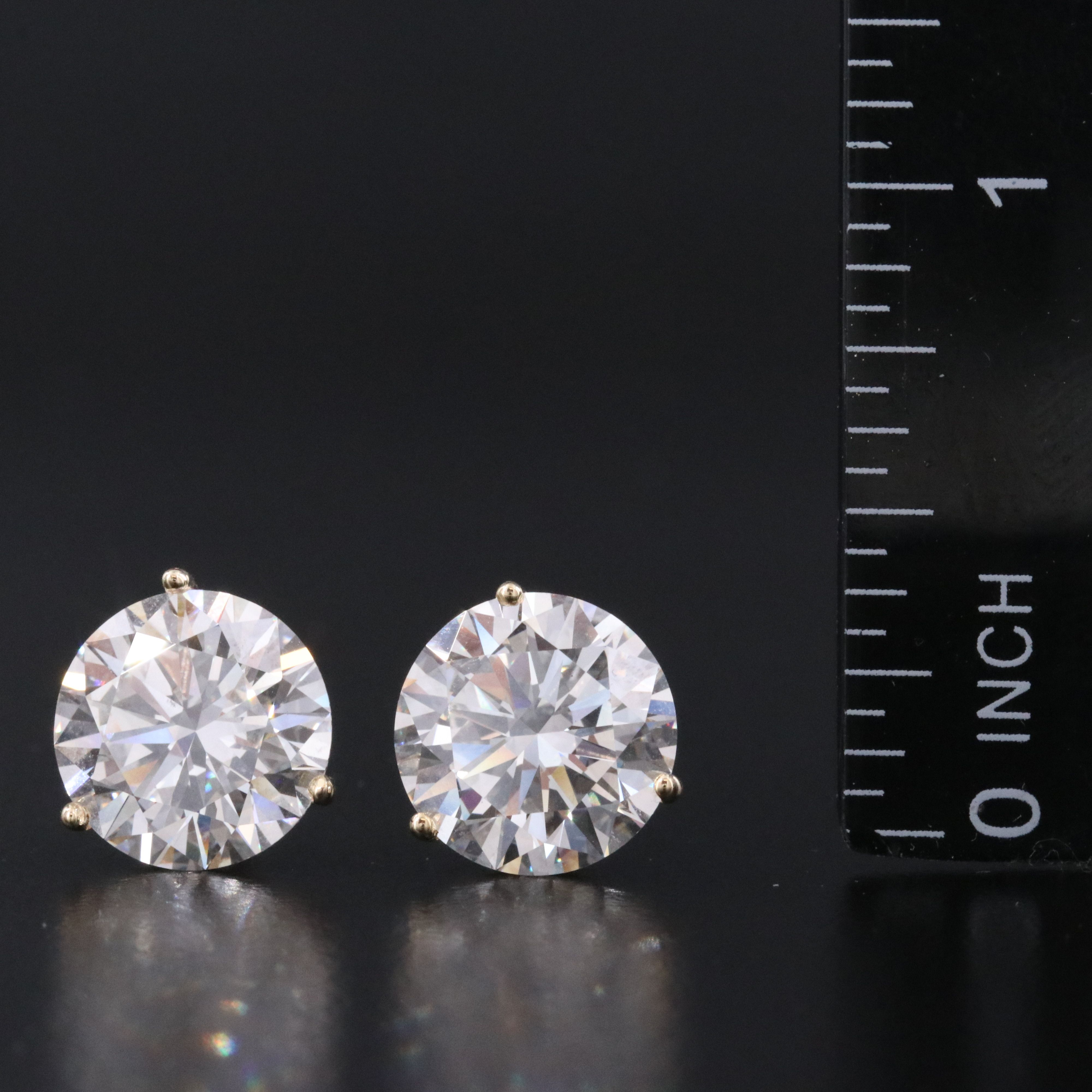 14K 10.00 CTW Lab Grown Diamond Stud Earrings